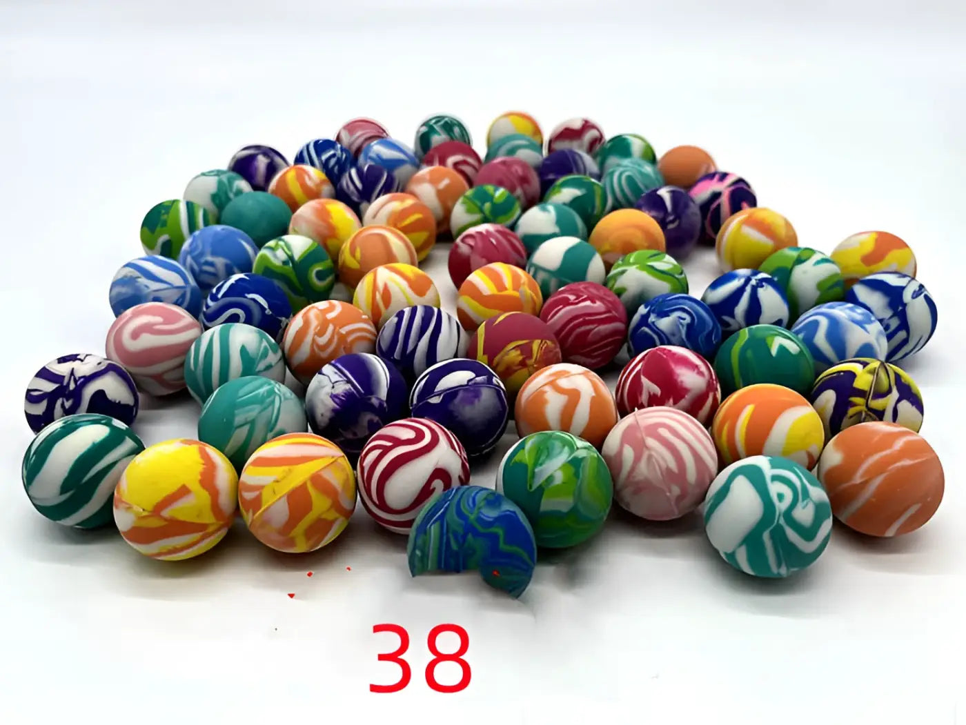 The Ball Depot bouncy ball: Mixed Bouncy Gacha Machine Children's Festival Balls - 100pcs
