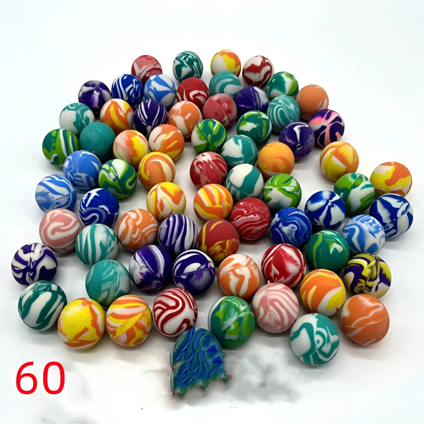 The Ball Depot bouncy ball: Mixed Bouncy Gacha Machine Children's Festival Balls - 100pcs