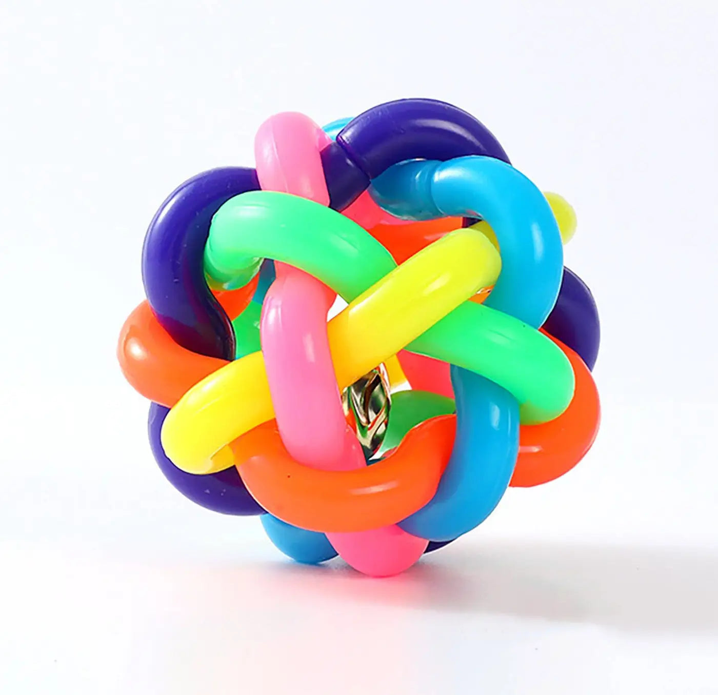 AK Brand dog ball: Multi-colored Woven Cat Ball