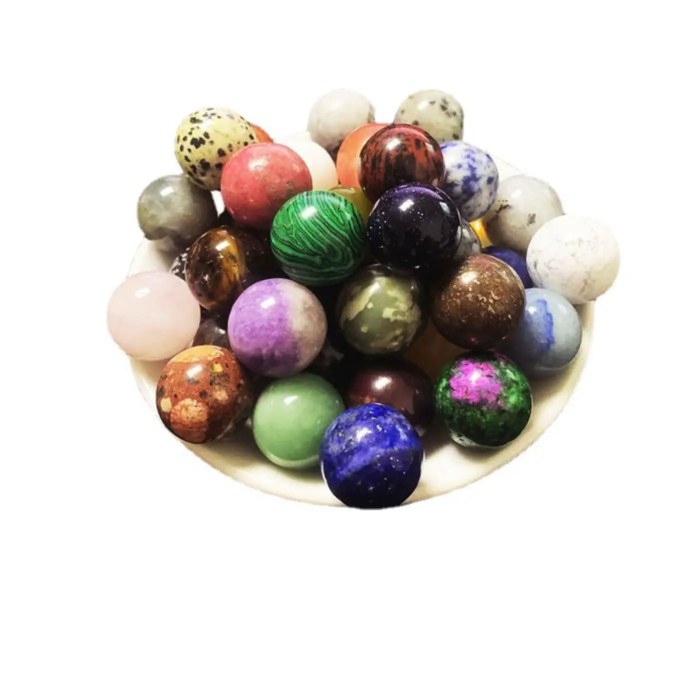 The Ball Depot rock balls: Natural Crystal Ball Ornaments