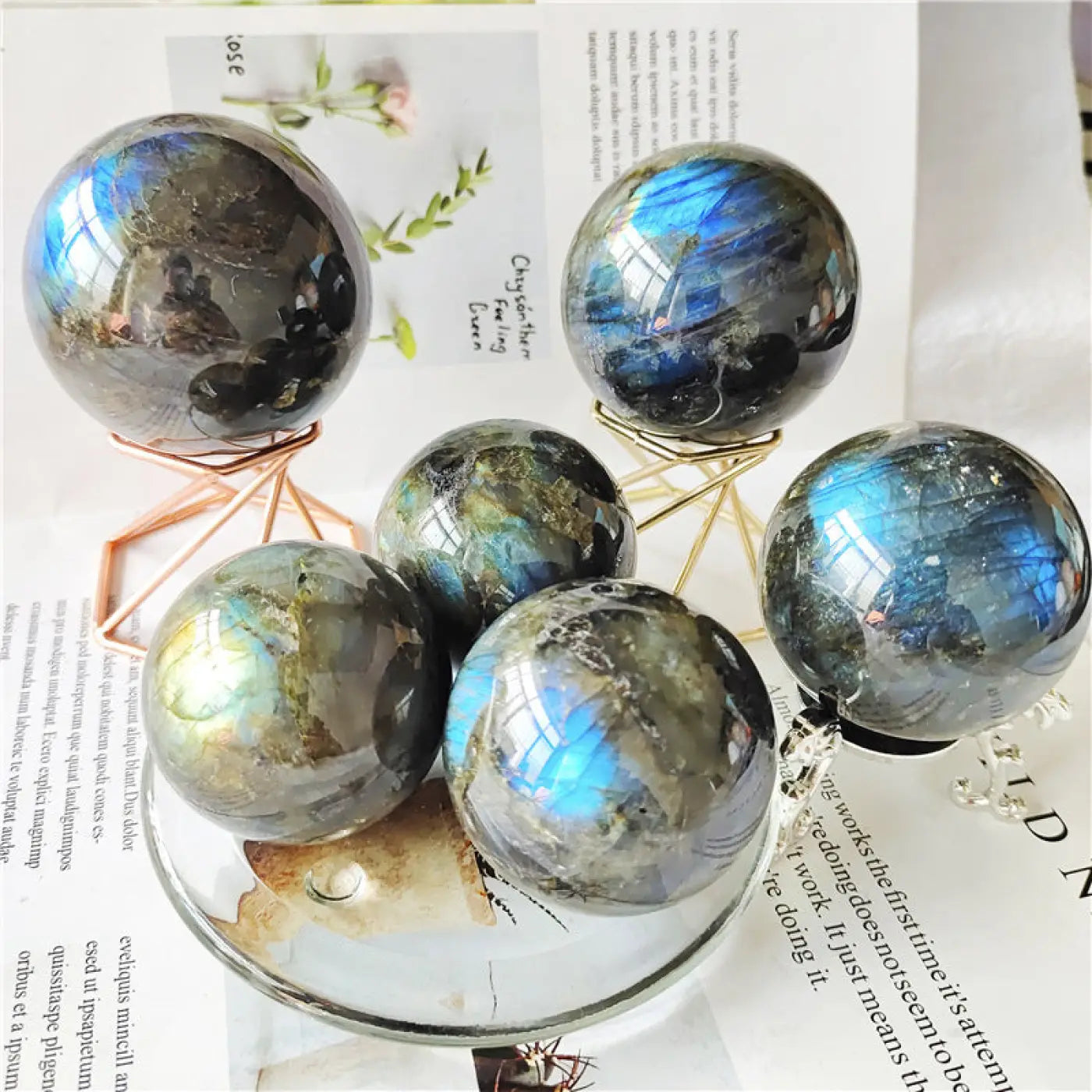 The Ball Depot decorative ball: Natural Labradorite Ball