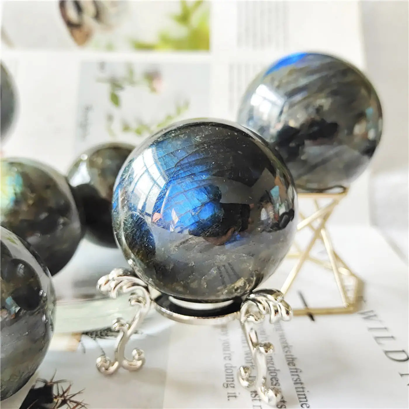 The Ball Depot decorative ball: Natural Labradorite Ball