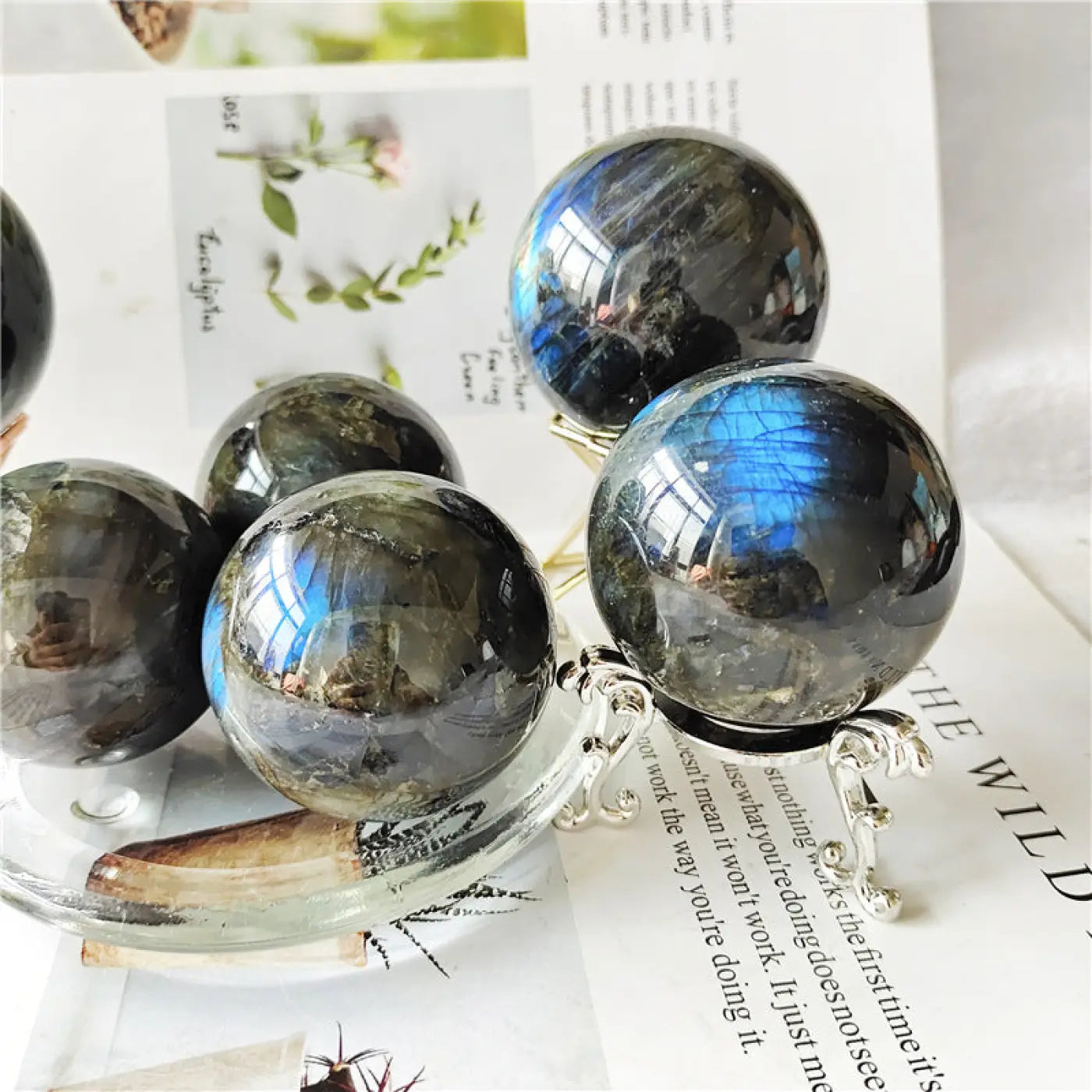 The Ball Depot decorative ball: Natural Labradorite Ball