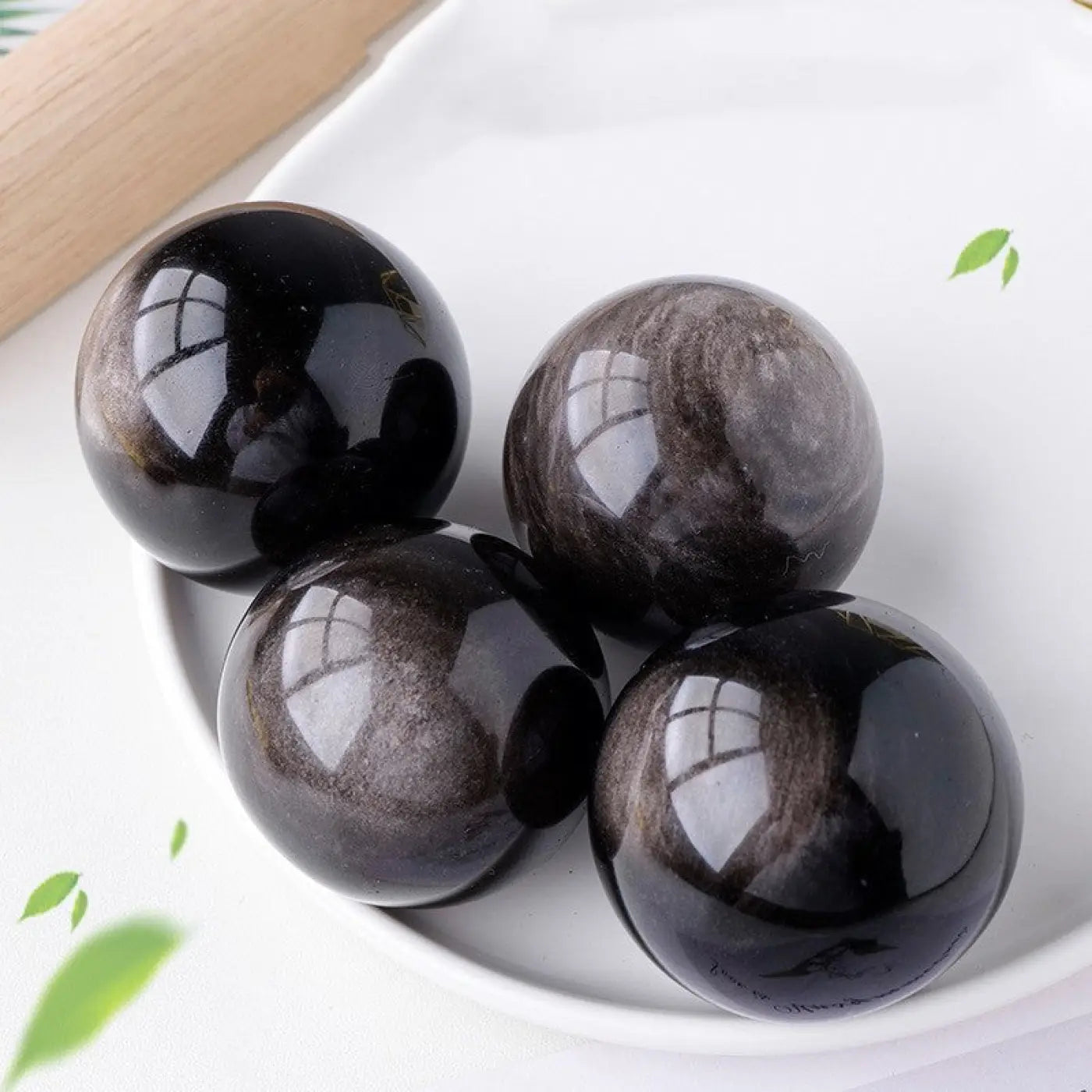 The Ball Depot rock balls: Natural Obsidian Ball Ornaments