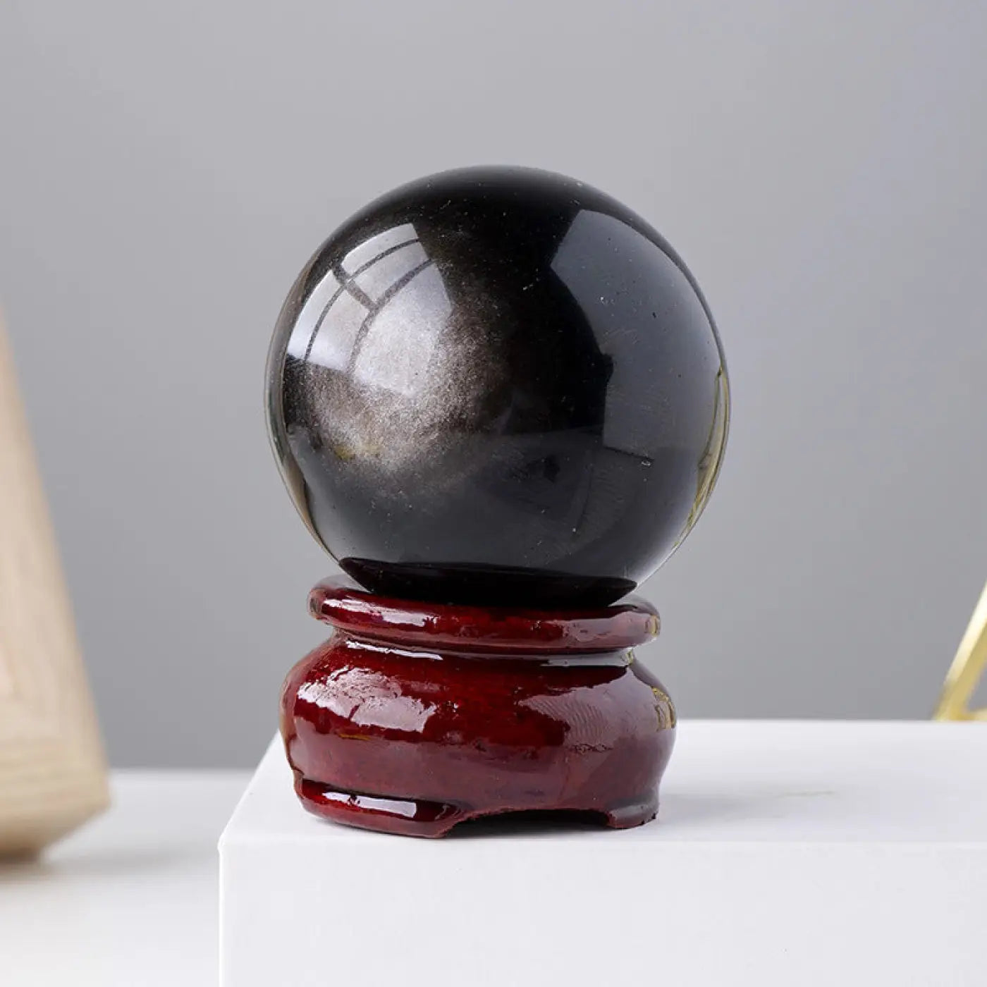 The Ball Depot rock balls: Natural Obsidian Ball Ornaments