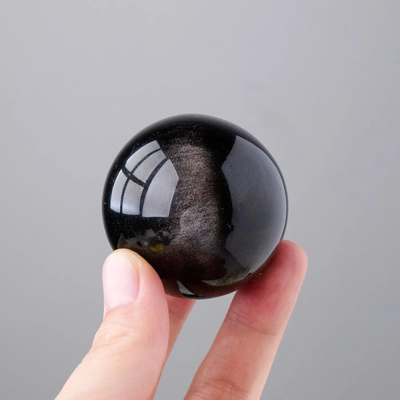 The Ball Depot rock balls: Natural Obsidian Ball Ornaments