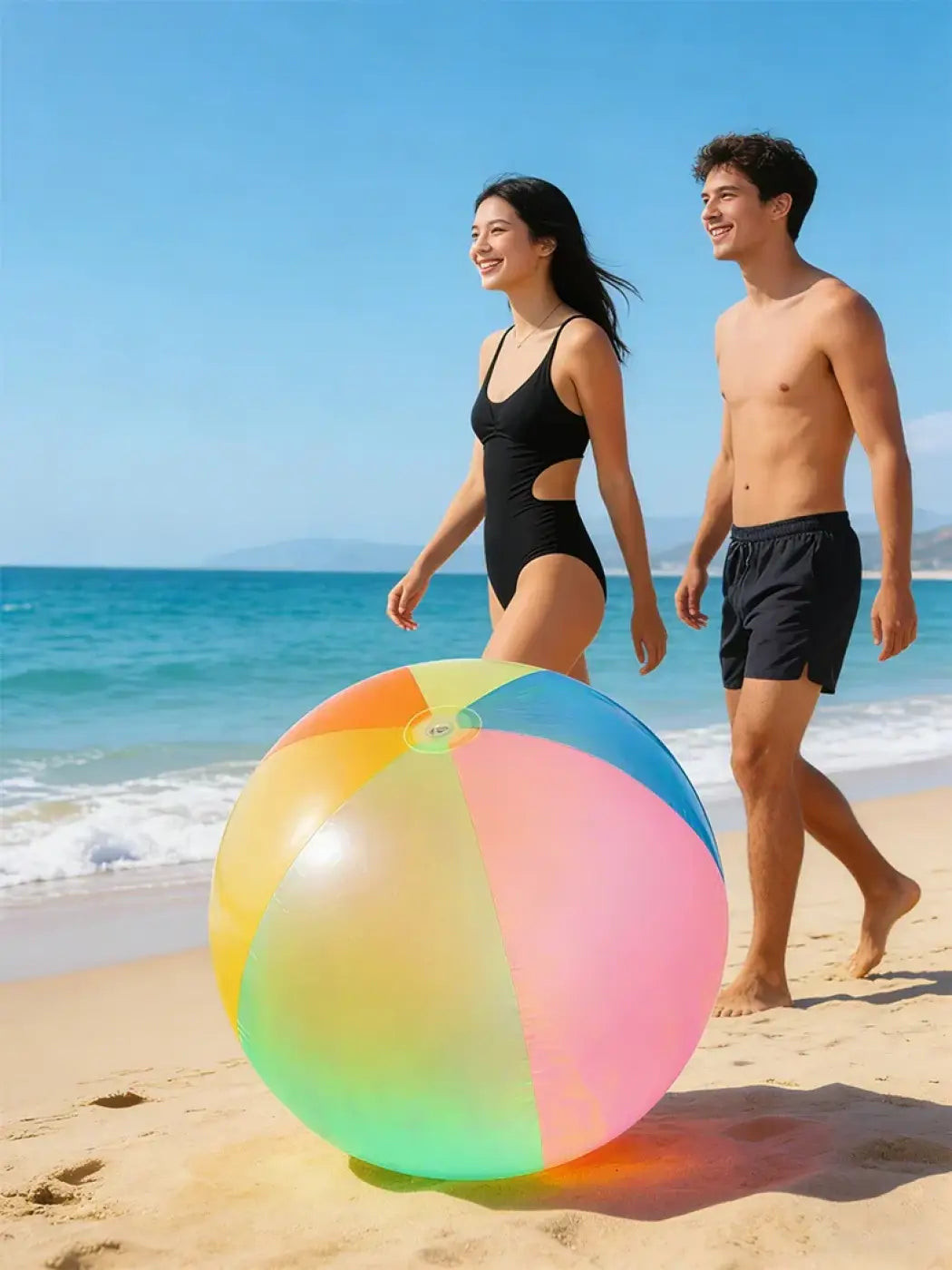 The Ball Depot giant beach ball: Neon Inflatable Beach Ball