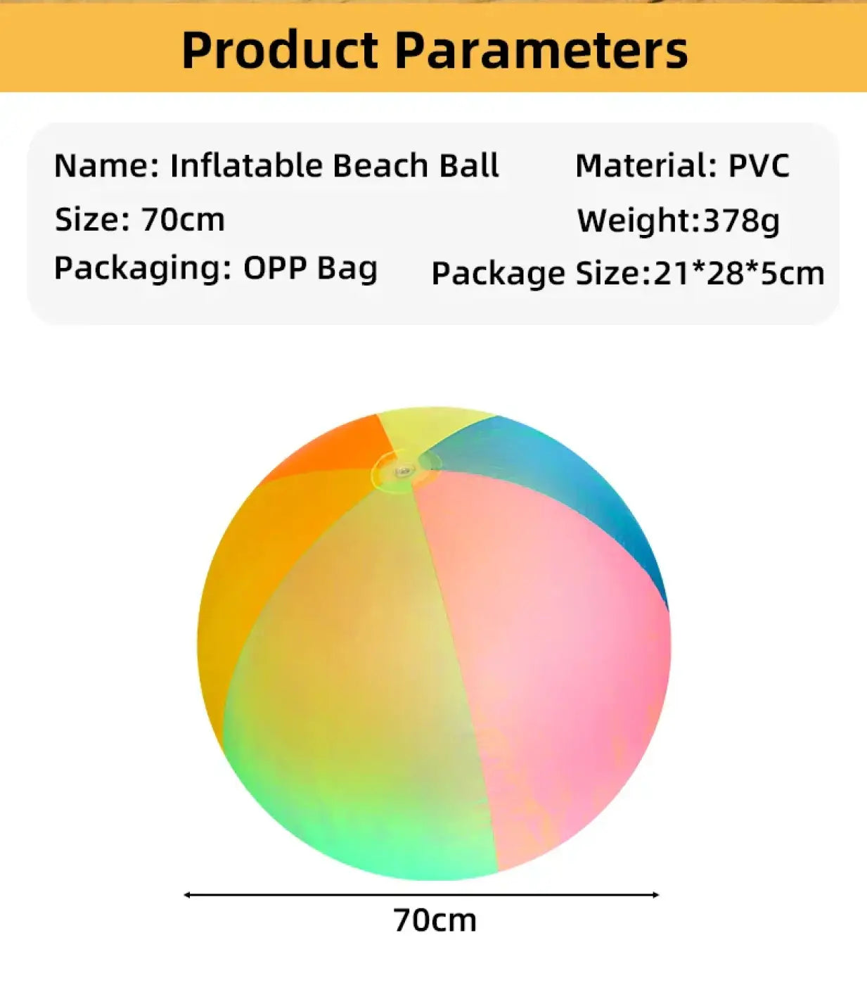 The Ball Depot giant beach ball: Neon Inflatable Beach Ball
