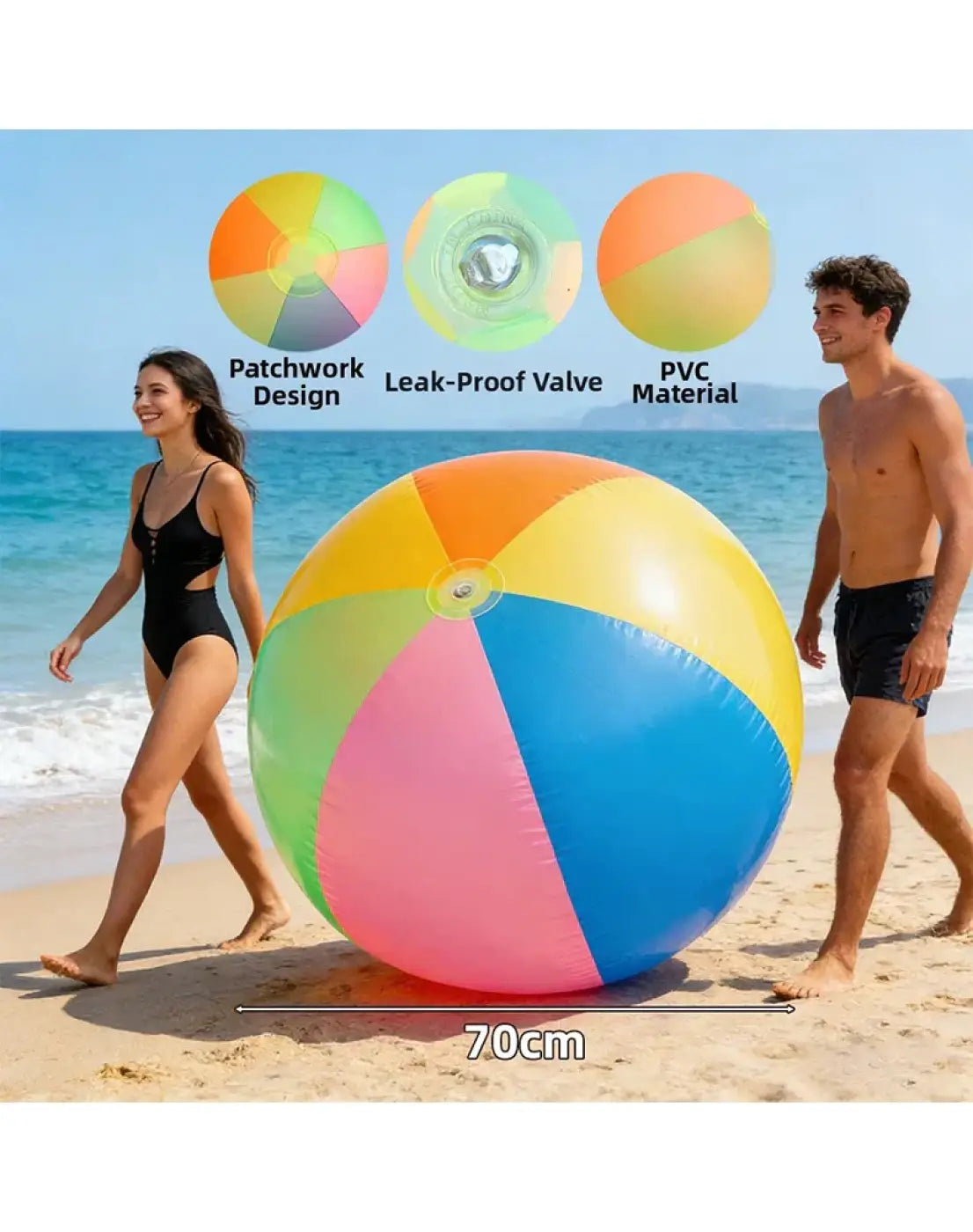 The Ball Depot giant beach ball: Neon Inflatable Beach Ball