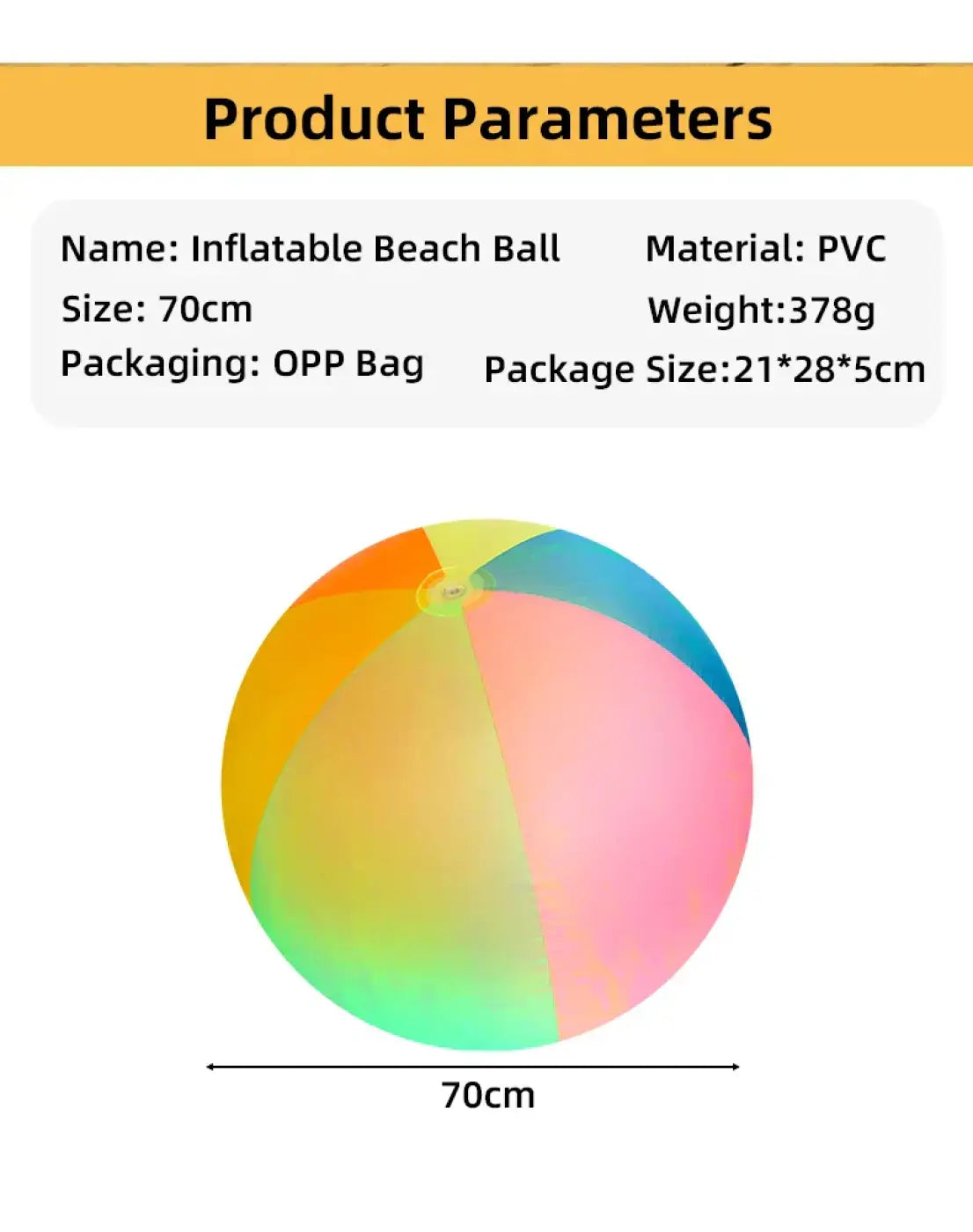 The Ball Depot giant beach ball: Neon Inflatable Beach Ball
