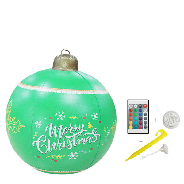 The Ball Depot holiday balls: New LED Light Inflatable Christmas Ball Outdoor Decoration