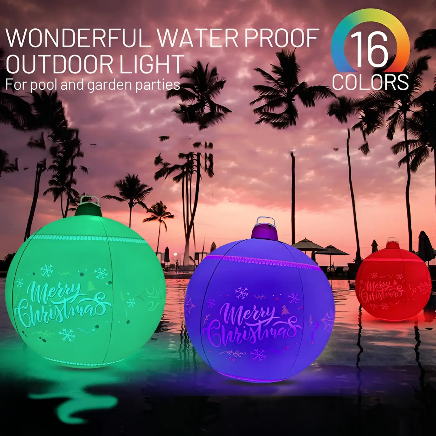 The Ball Depot holiday balls: New LED Light Inflatable Christmas Ball Outdoor Decoration