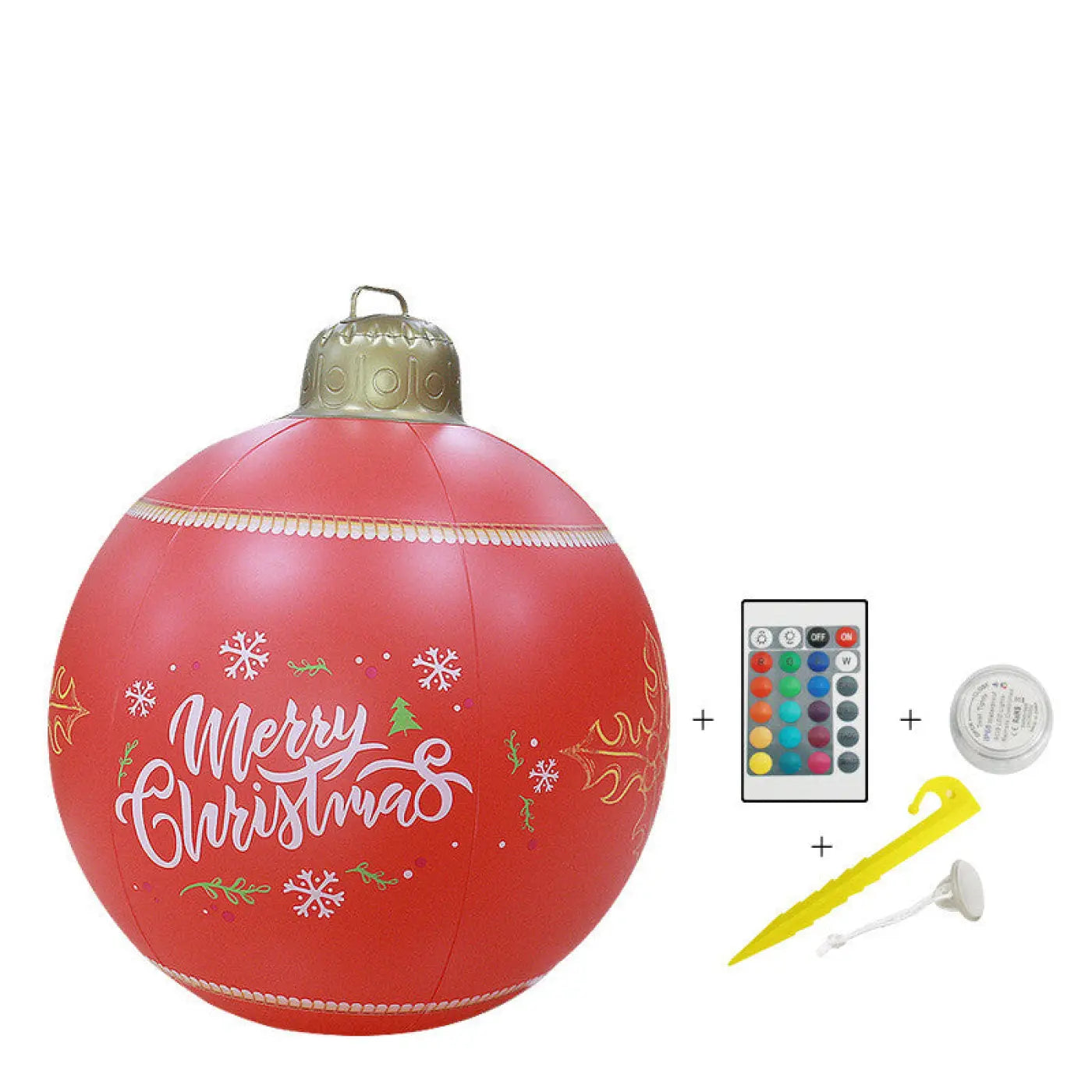 The Ball Depot holiday balls: New LED Light Inflatable Christmas Ball Outdoor Decoration