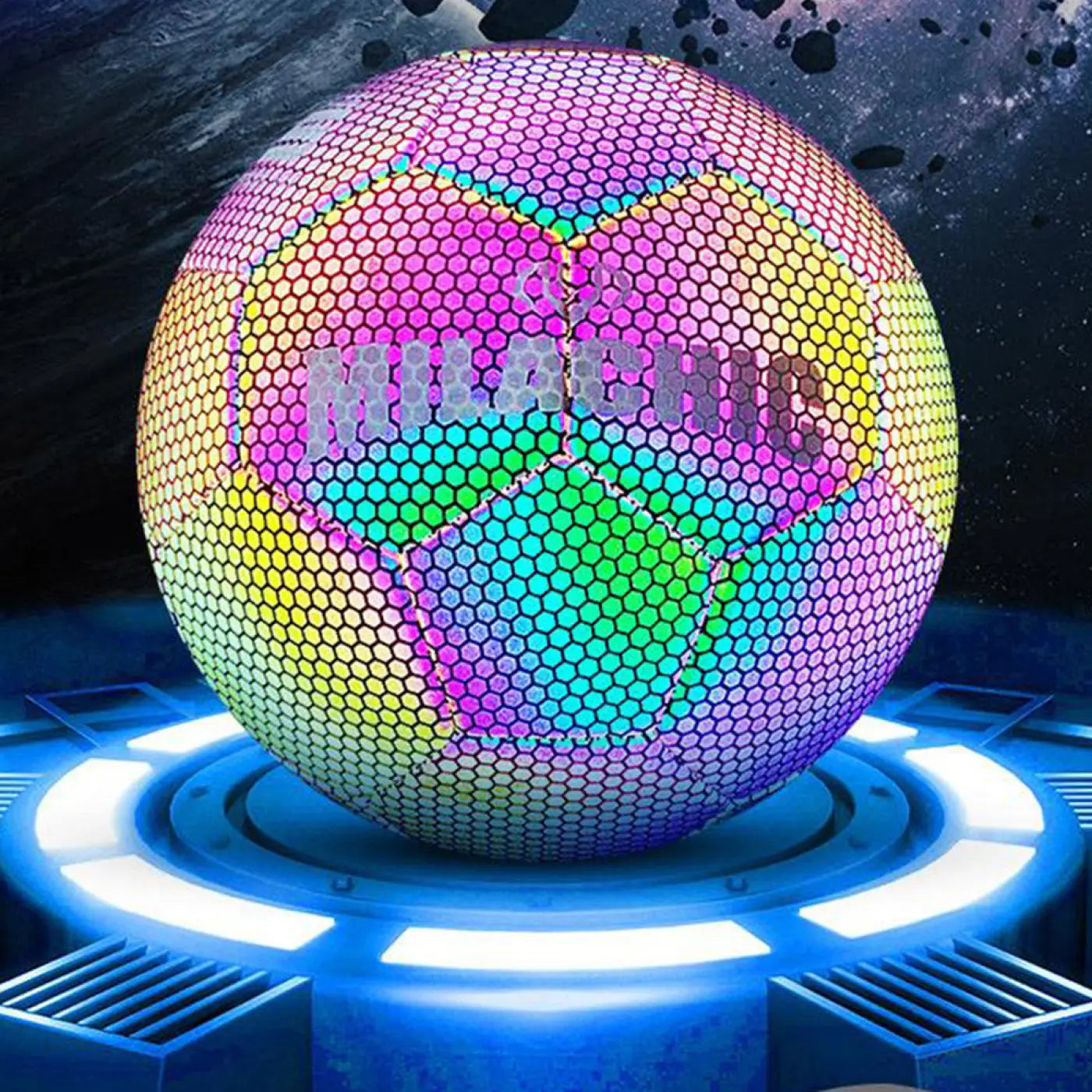 The Ball Depot soccer ball: No.4 And No.5 Glow Reflective Soccer Ball