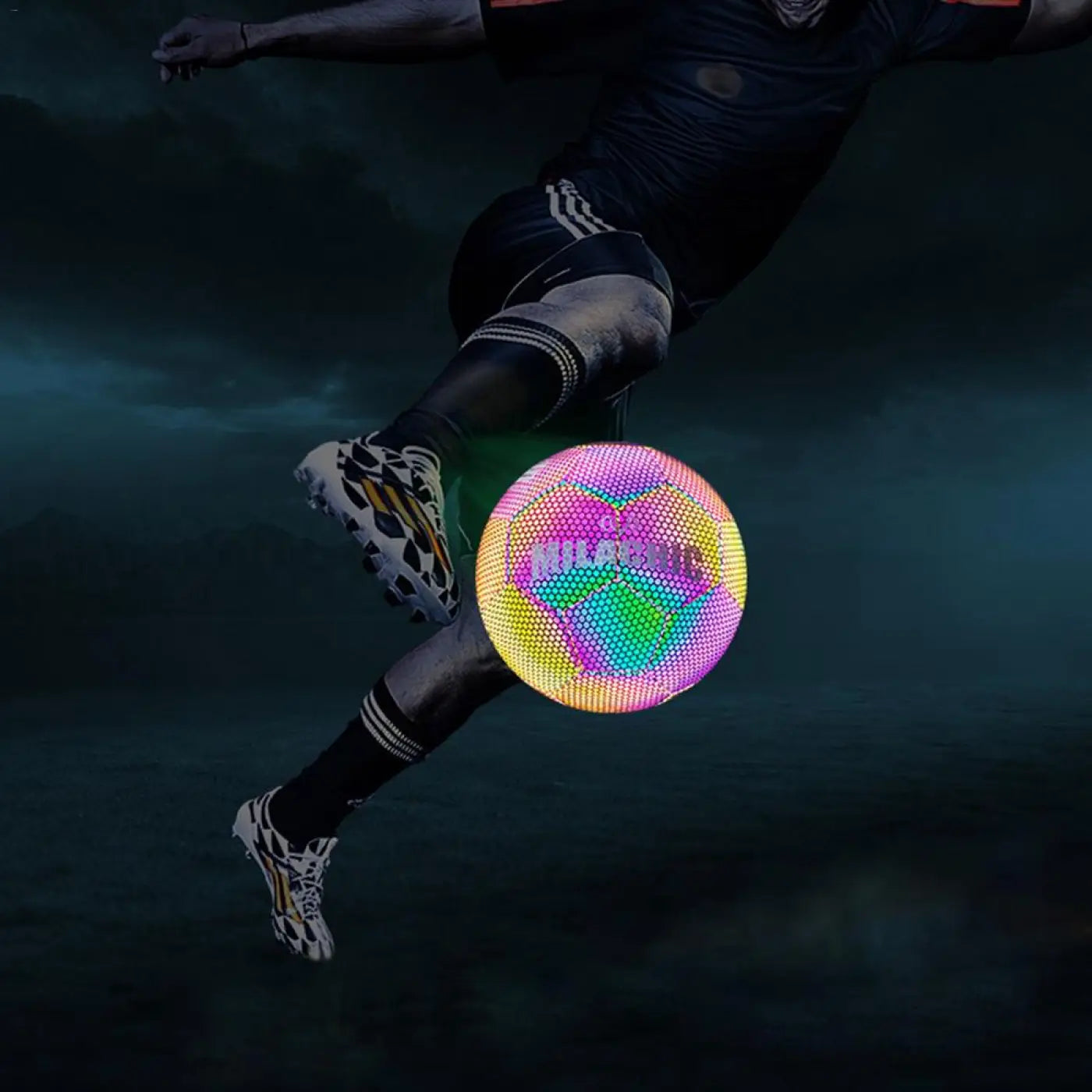 The Ball Depot soccer ball: No.4 And No.5 Glow Reflective Soccer Ball