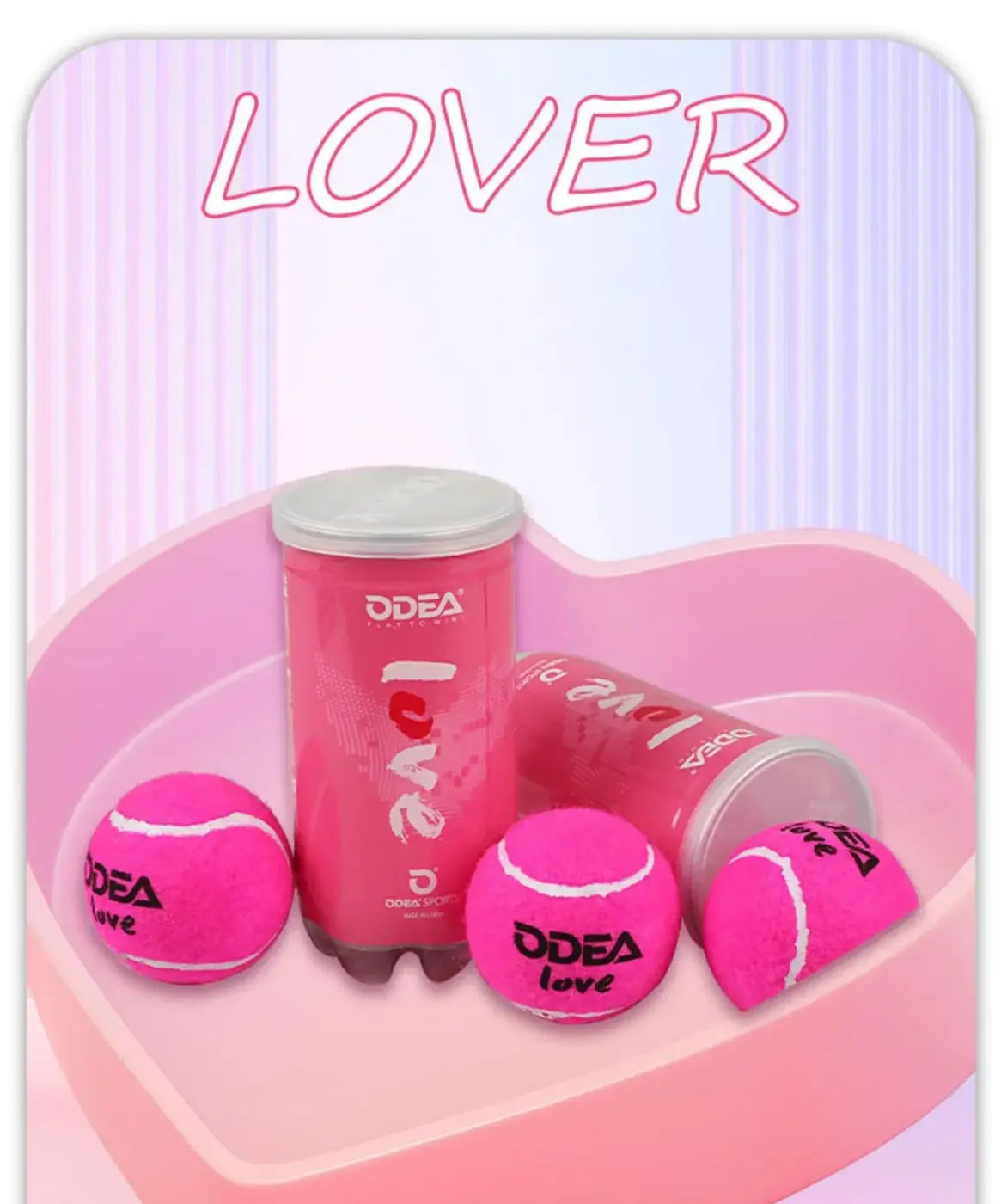 The Ball Depot tennis balls: ODEA Professional Tennis Pink Training Ball