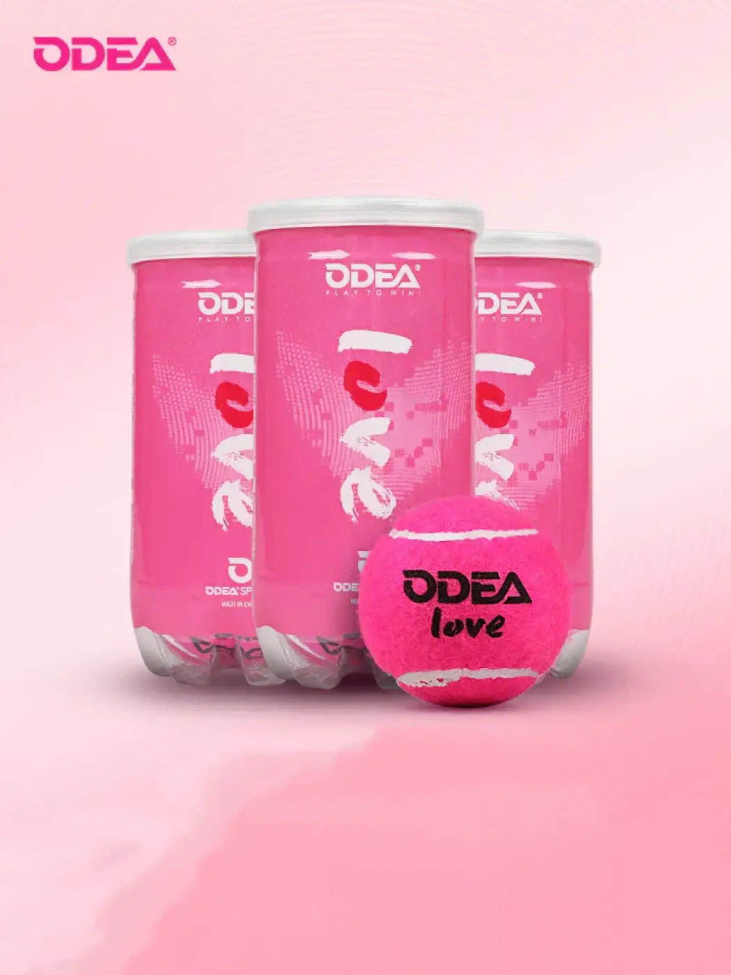 The Ball Depot tennis balls: ODEA Professional Tennis Pink Training Ball