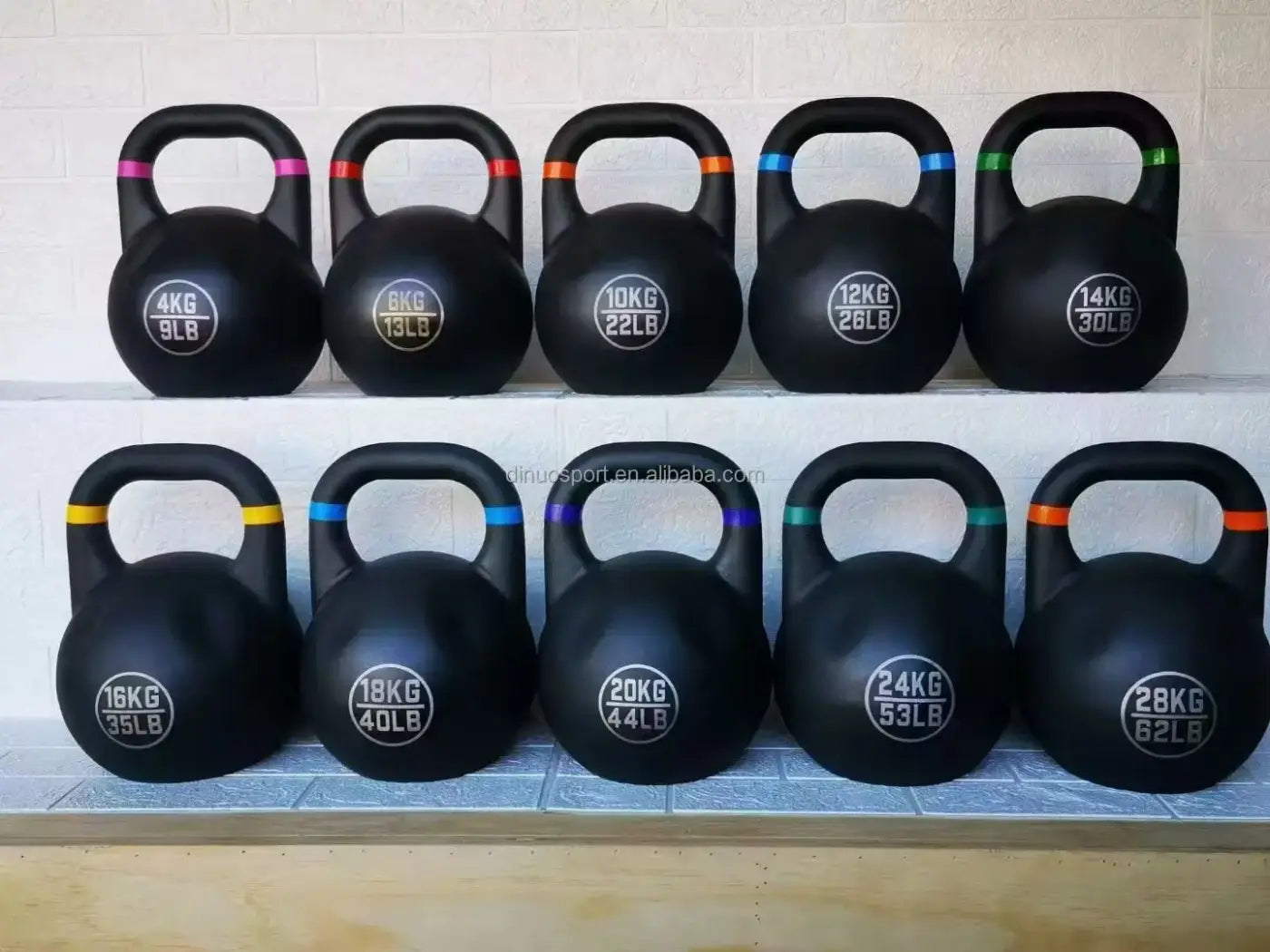 The Ball Depot : Oem Competition Style Cast Steel Kettlebell Up To 32kg Matte Black,anti-slip Coating For Kettlebell Swing & Snatch Strength Trai