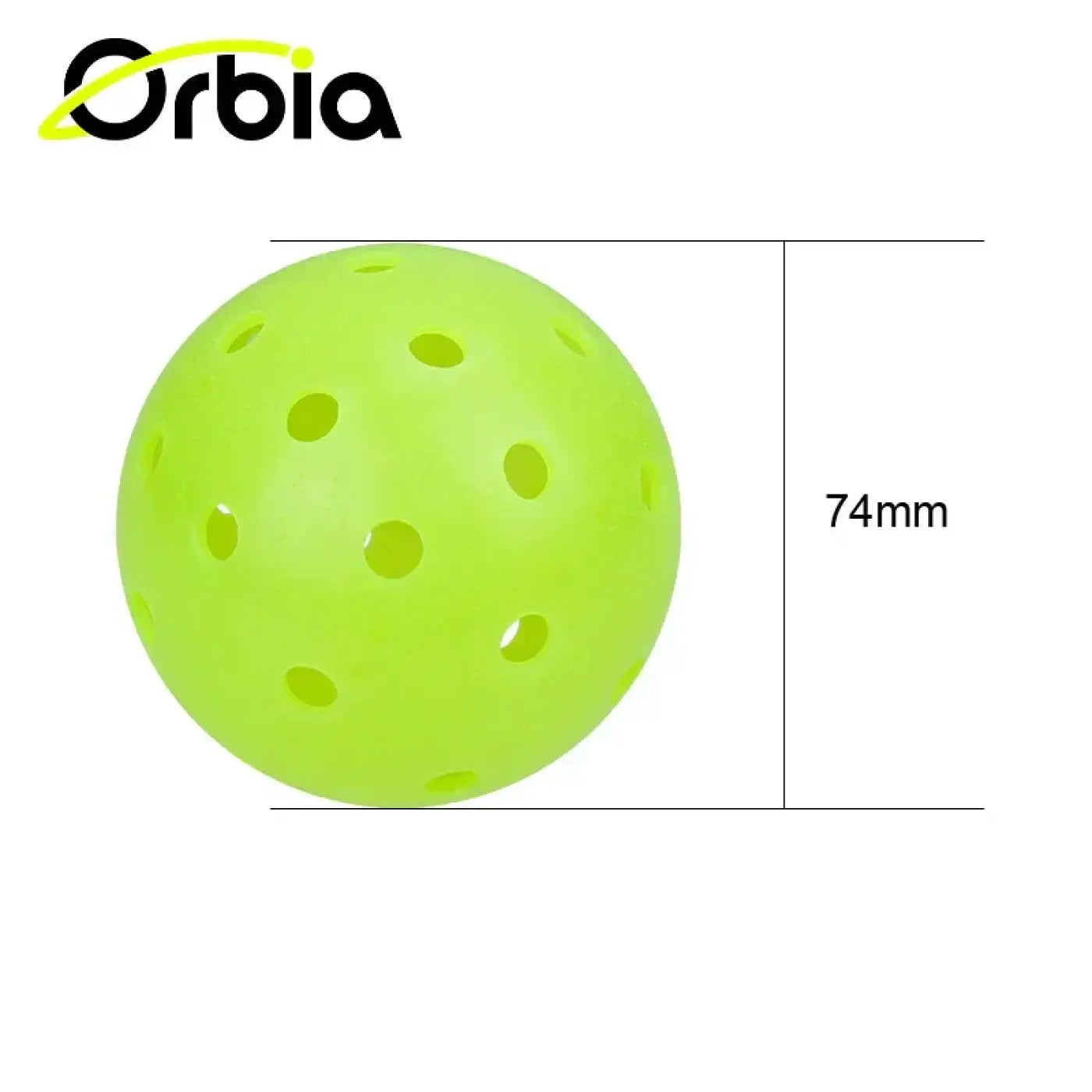 The Ball Depot : Orbia Sports 3Pcs Durable Pickleball Balls Outdoor 40 Holes Training Pickleball Accessories 74mm Standard Pickle Balls