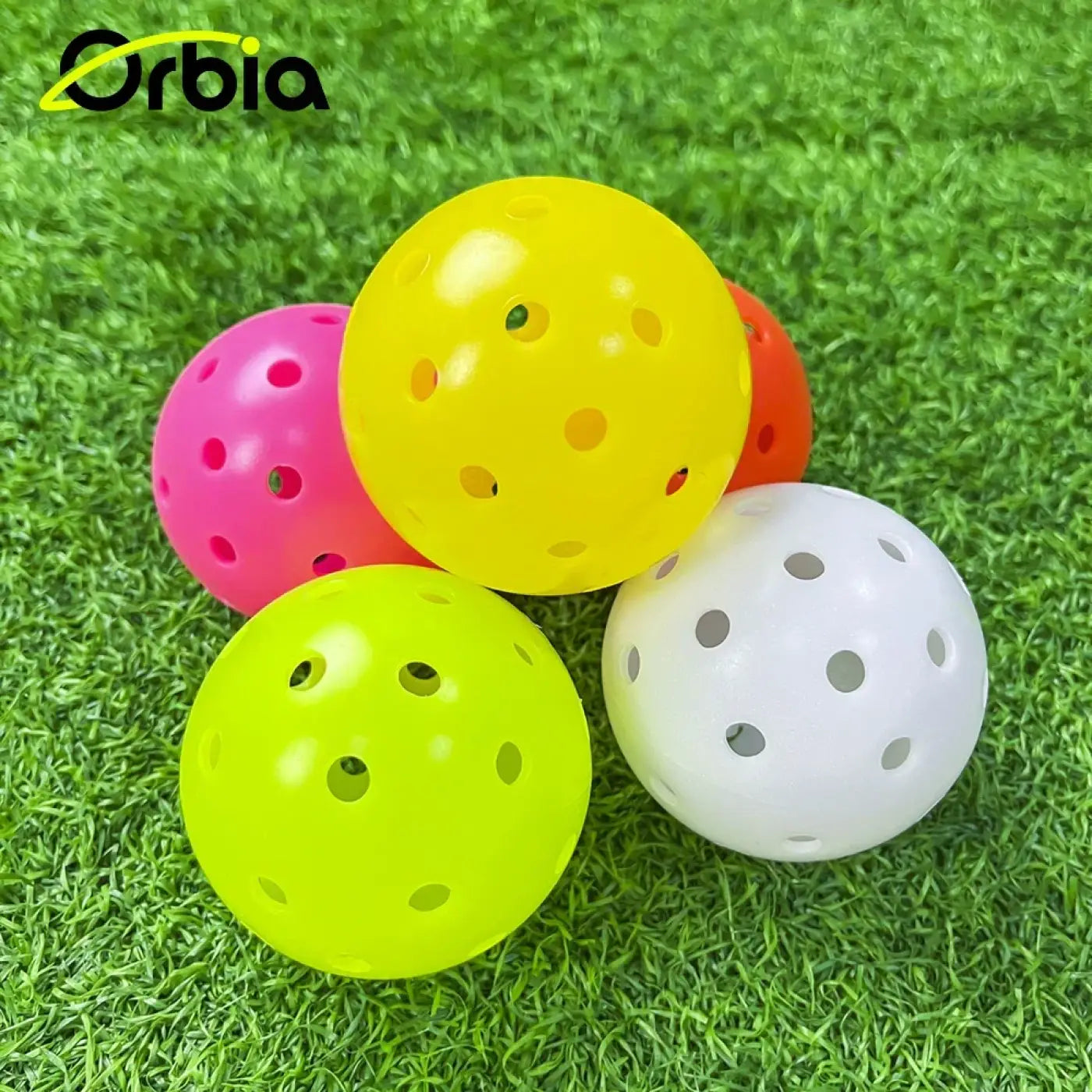 The Ball Depot : Orbia Sports 3Pcs Durable Pickleball Balls Outdoor 40 Holes Training Pickleball Accessories 74mm Standard Pickle Balls