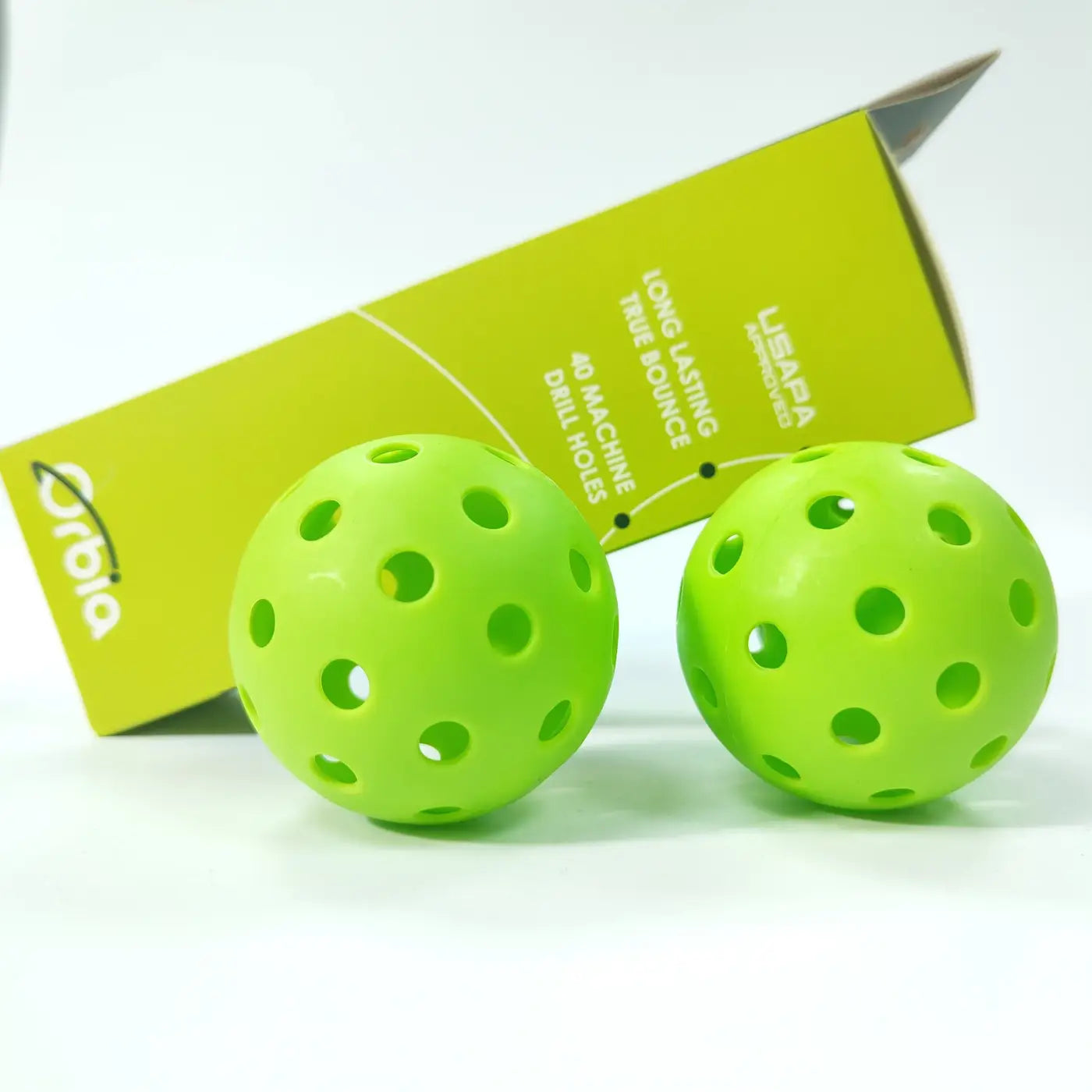 The Ball Depot : Orbia Sports 3Pcs Durable Pickleball Balls Outdoor 40 Holes Training Pickleball Accessories 74mm Standard Pickle Balls
