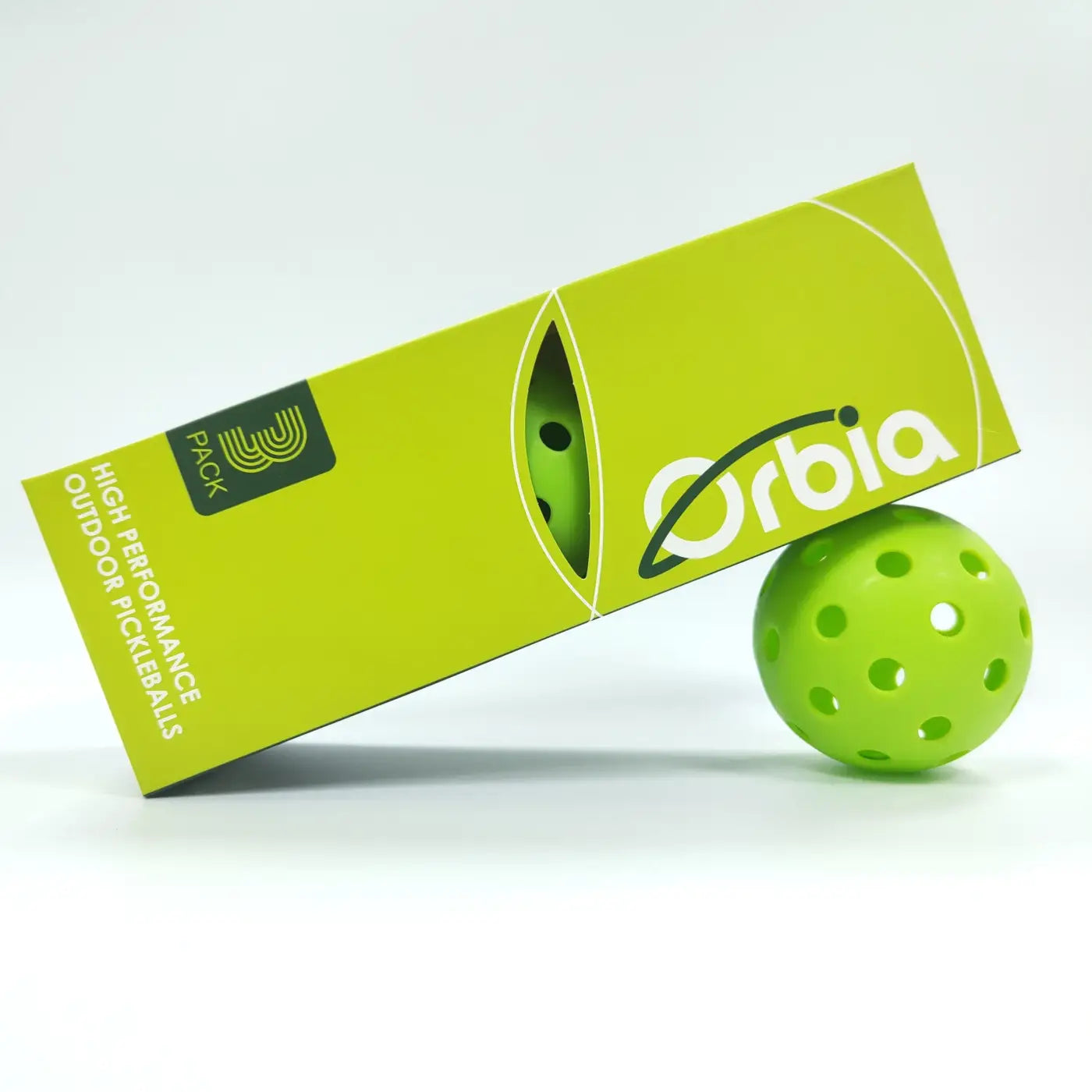 The Ball Depot : Orbia Sports 3Pcs Durable Pickleball Balls Outdoor 40 Holes Training Pickleball Accessories 74mm Standard Pickle Balls