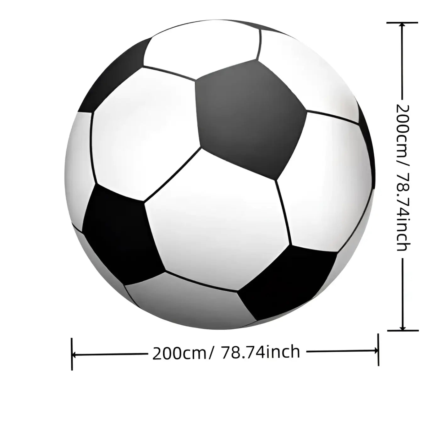 The Ball Depot giant soccer ball: Outdoor Inflatable Giant Soccer Ball