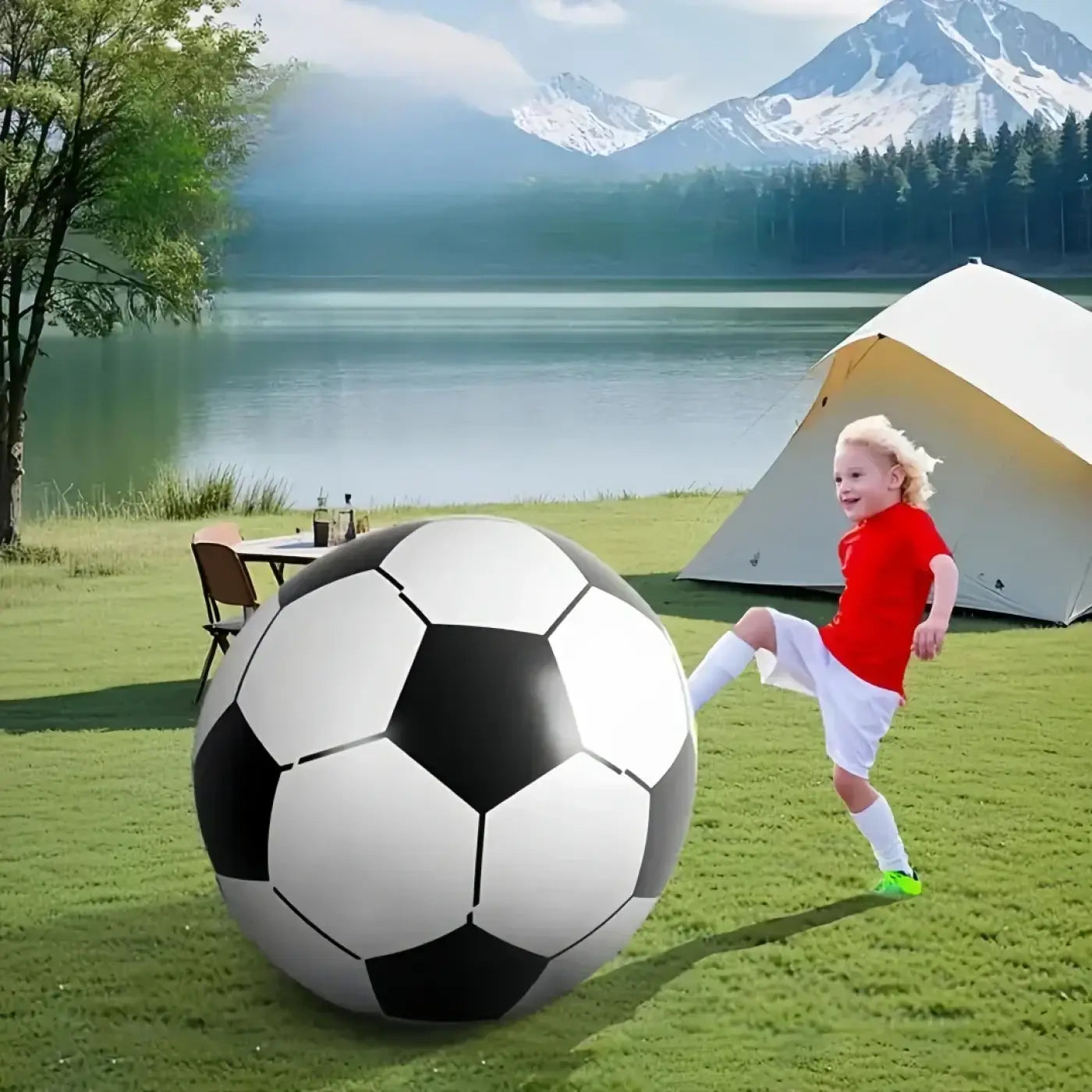 The Ball Depot giant soccer ball: Outdoor Inflatable Giant Soccer Ball