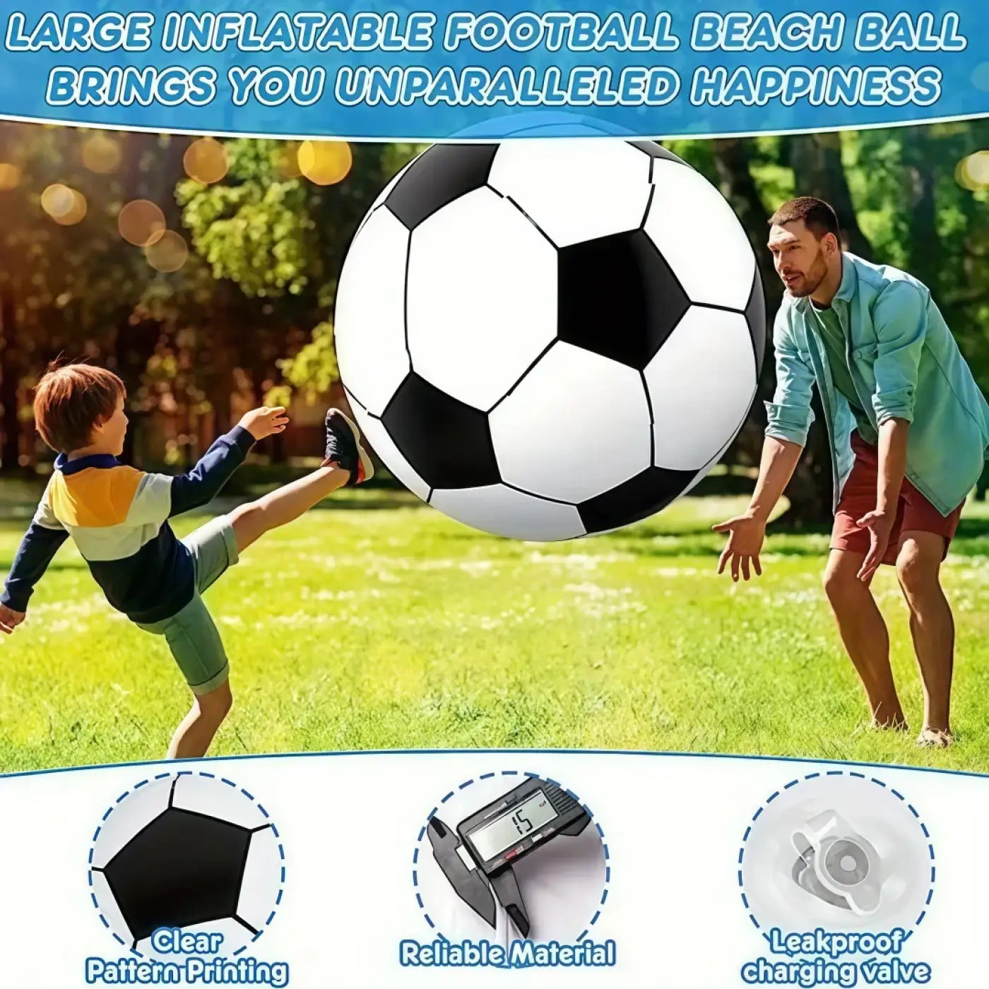 The Ball Depot giant soccer ball: Outdoor Inflatable Giant Soccer Ball