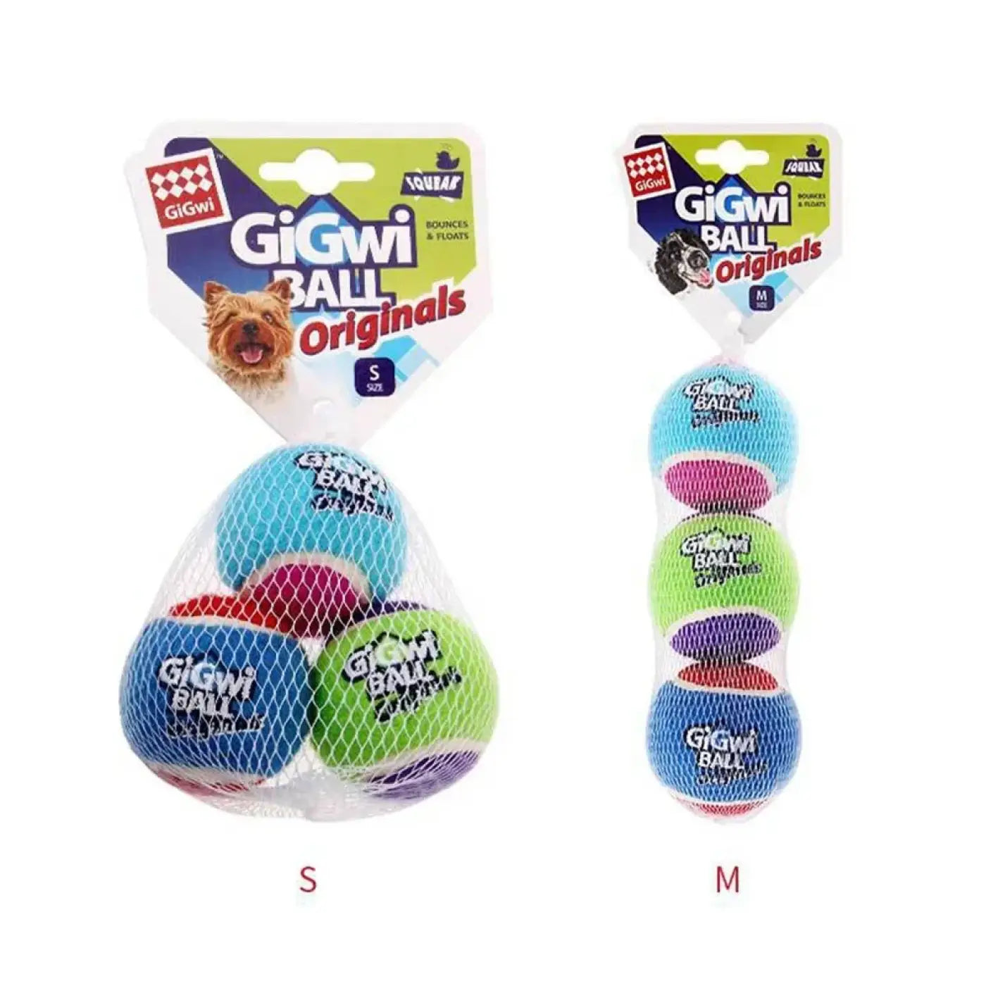 The Ball Depot dog balls: OUZEY 4Pcs/Set Pets Dog Squeaky Tennis Ball