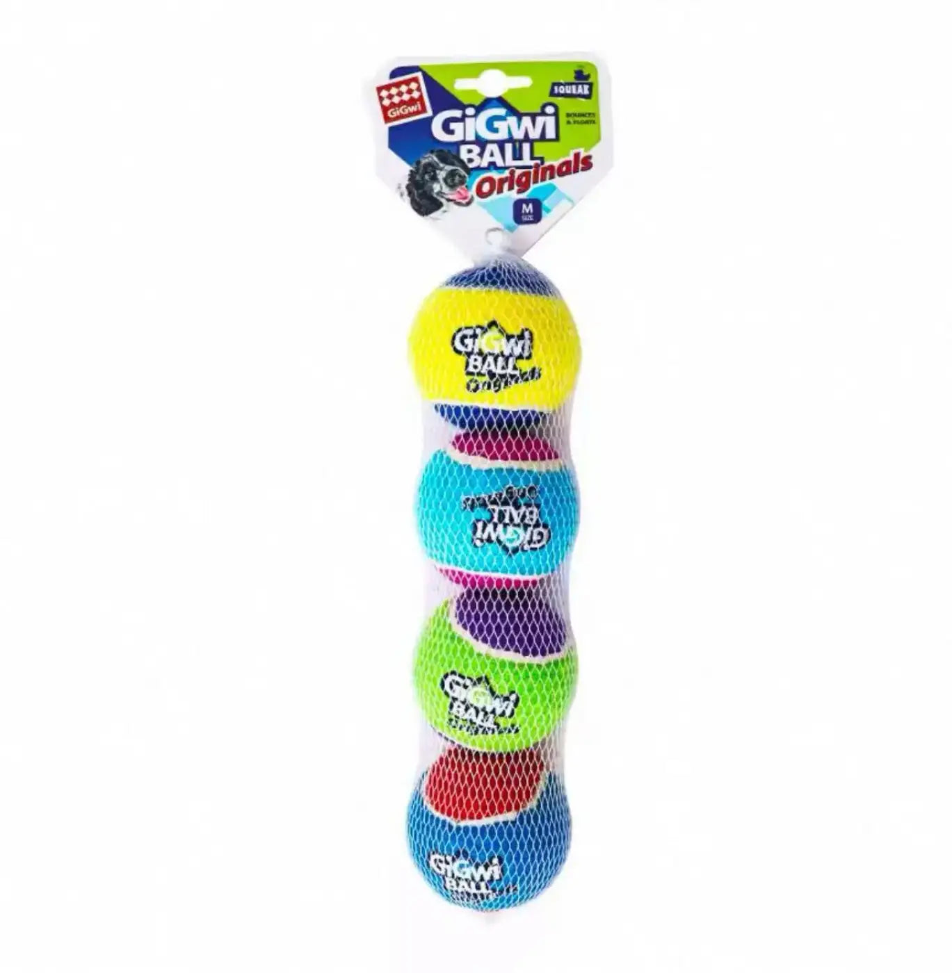 The Ball Depot dog balls: OUZEY 4Pcs/Set Pets Dog Squeaky Tennis Ball