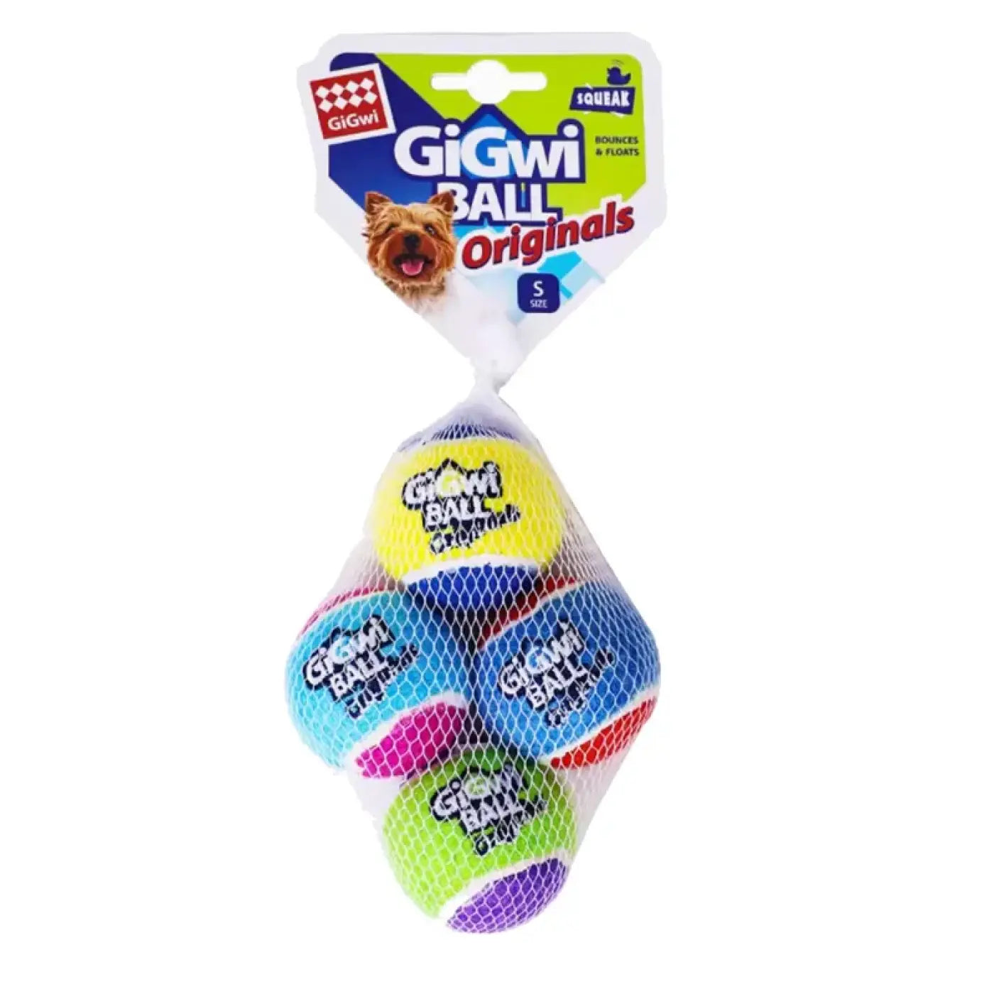 The Ball Depot dog balls: OUZEY 4Pcs/Set Pets Dog Squeaky Tennis Ball