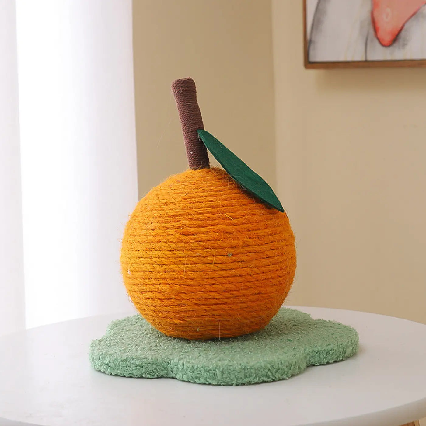 The Ball Depot cat toys: Oversized Ball Cat Scratch Hemp Board