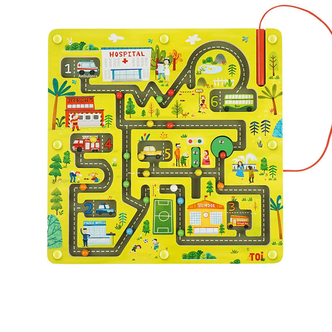 The Ball Depot puzzle ball: Palm Wooden Magnetic Puzzle Ball Maze