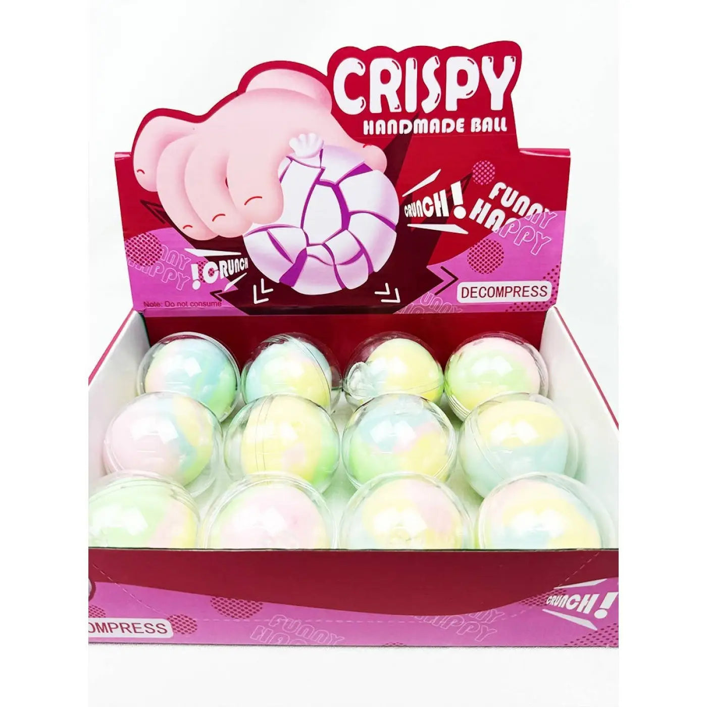 Love and Repeat squish ball: Pastel Wax Cracking Crispy Stress Ball