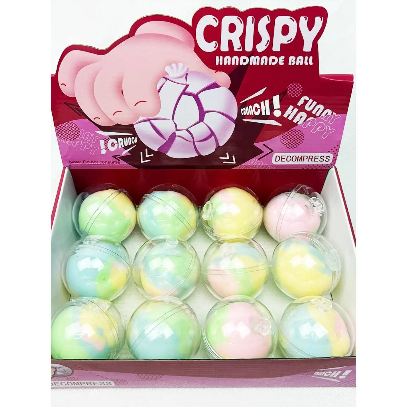 Love and Repeat squish ball: Pastel Wax Cracking Crispy Stress Ball