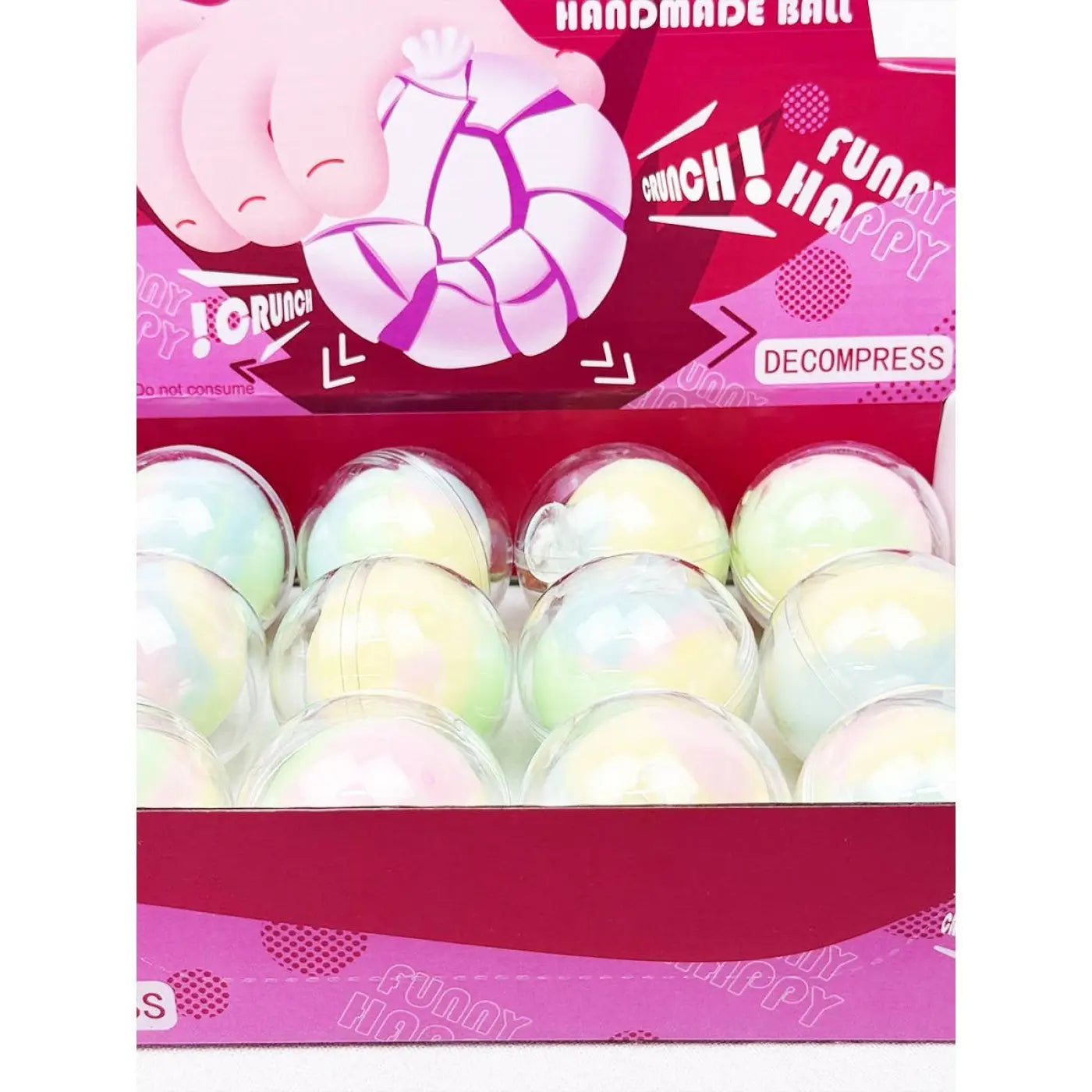 Love and Repeat squish ball: Pastel Wax Cracking Crispy Stress Ball
