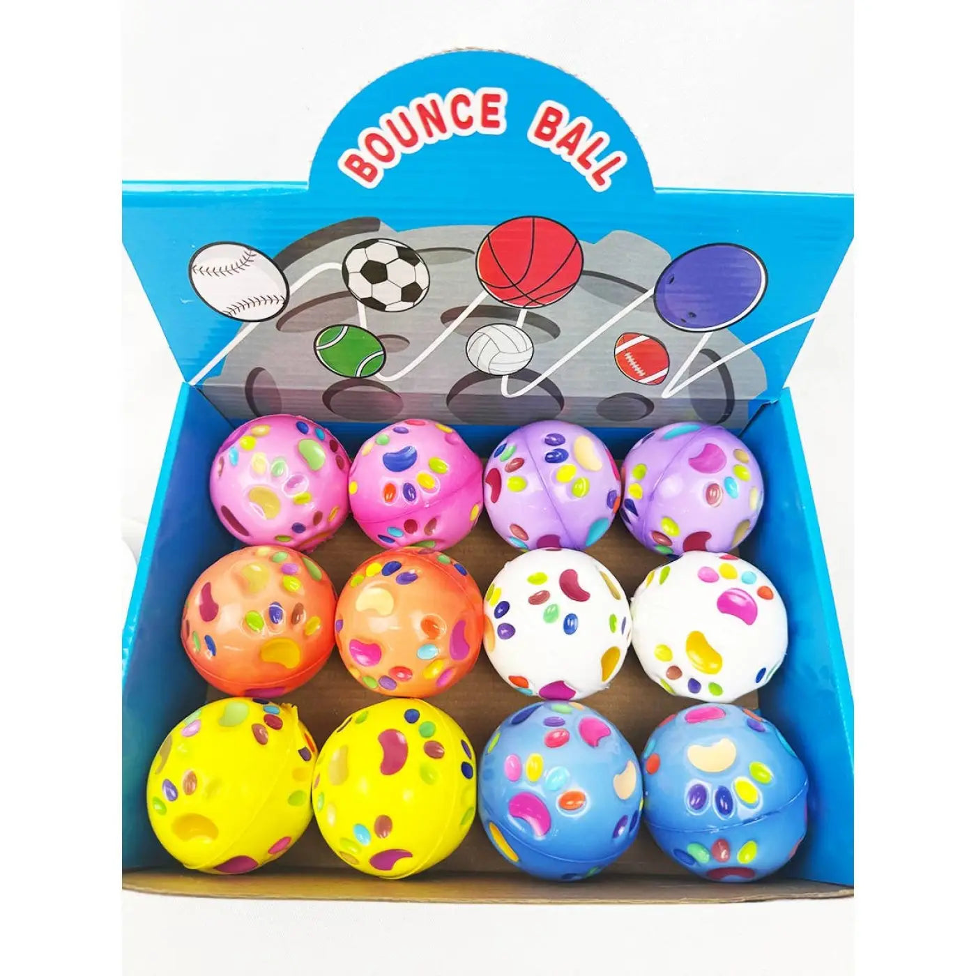 Love and Repeat bouncy balls: Paw Design Super High Bouncing Balls