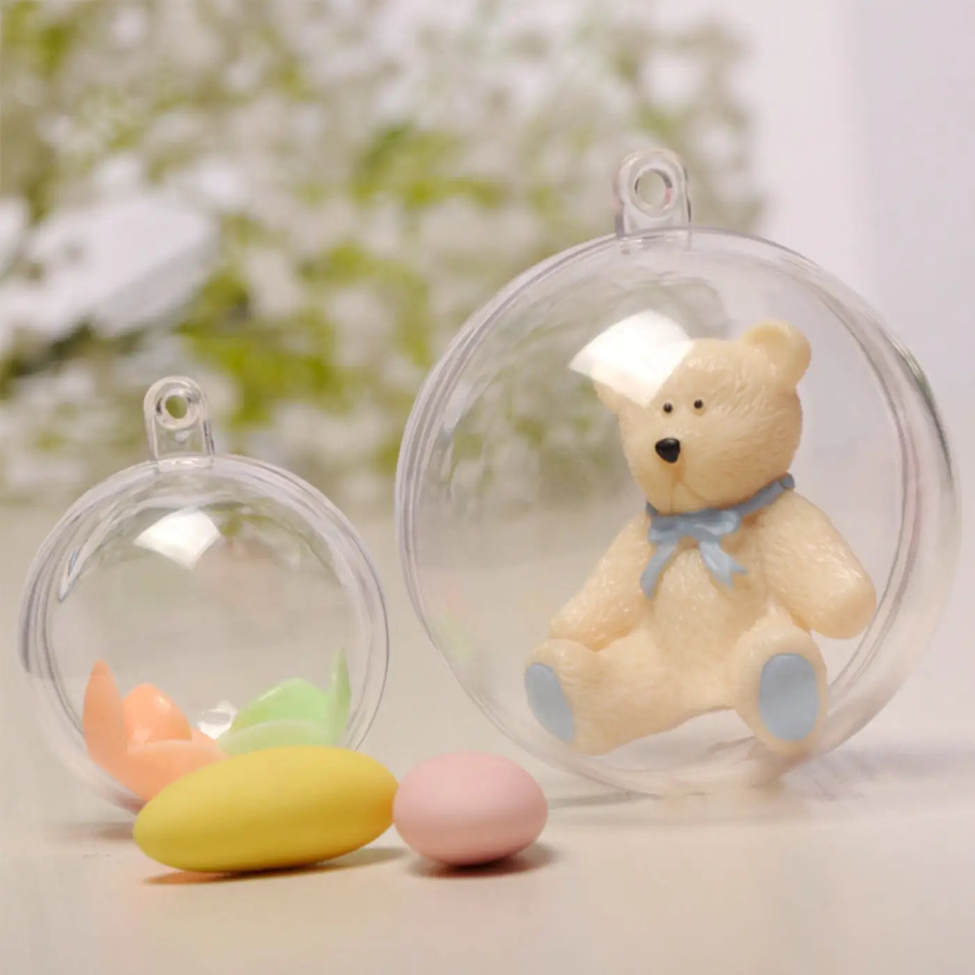 The Ball Depot transparent balls: Pendant transparent colored balls