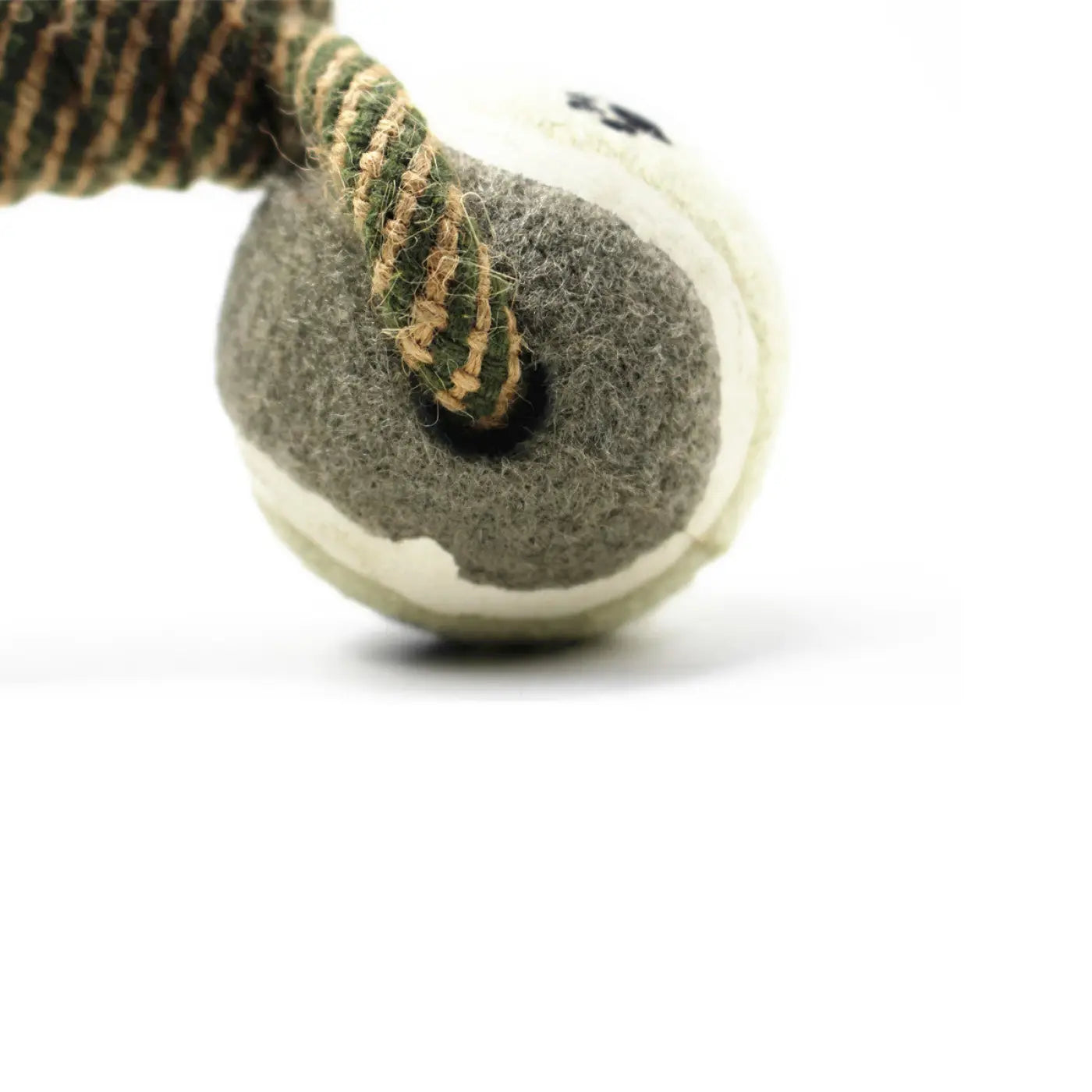 The Ball Depot dog ball: Pet Dumbbell Rope Tennis Ball