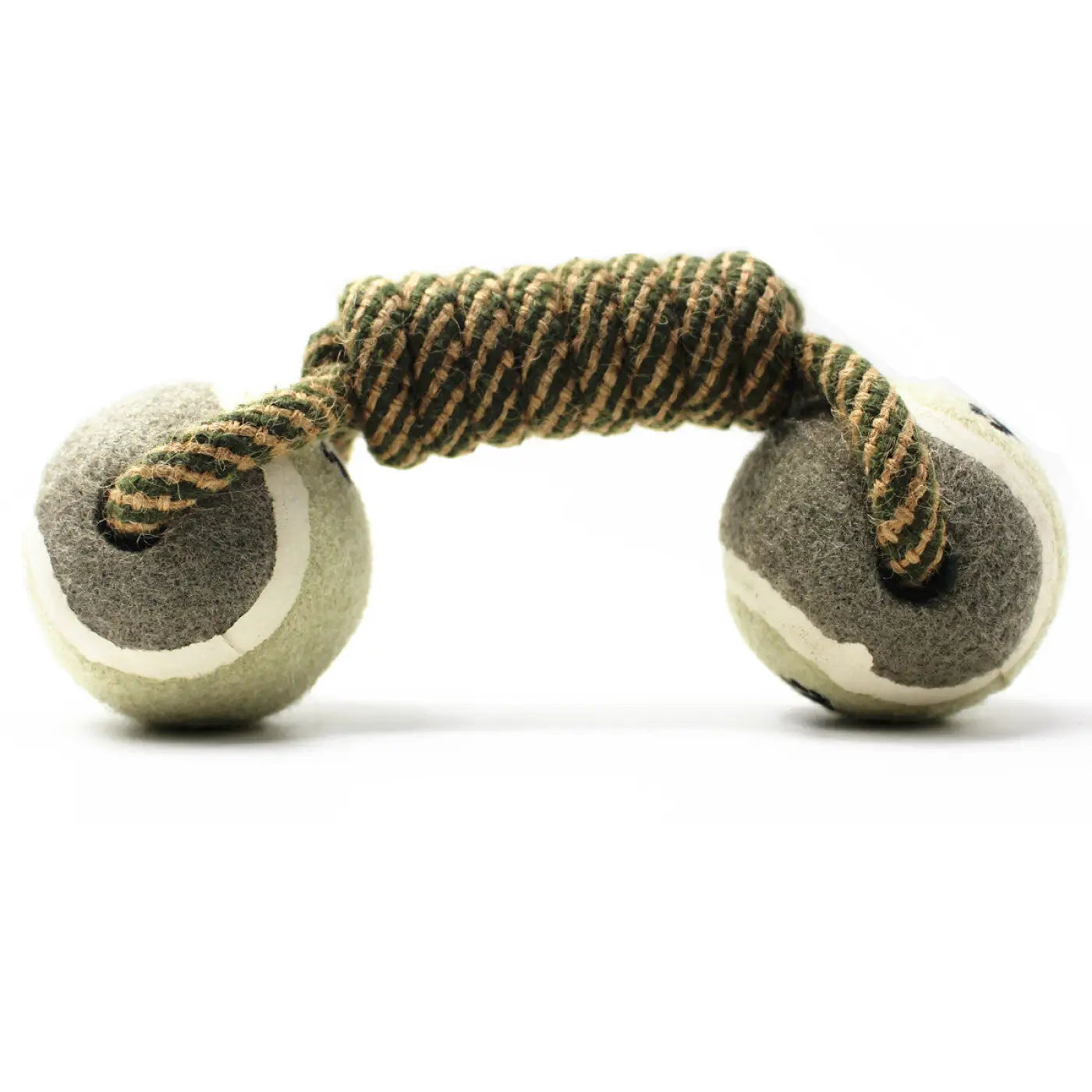 The Ball Depot dog ball: Pet Dumbbell Rope Tennis Ball