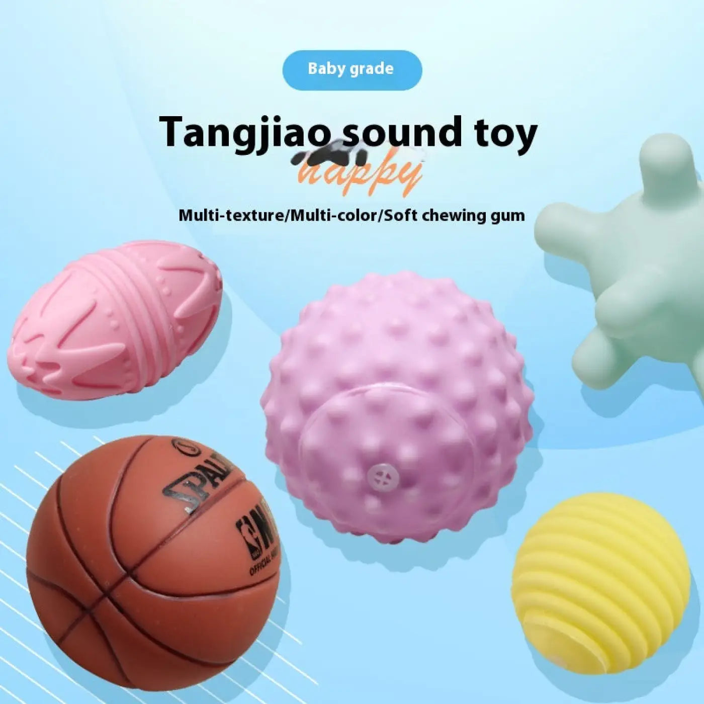 The Ball Depot dog ball: Pet Sound Rubber Simulation Bite-resistant Ball