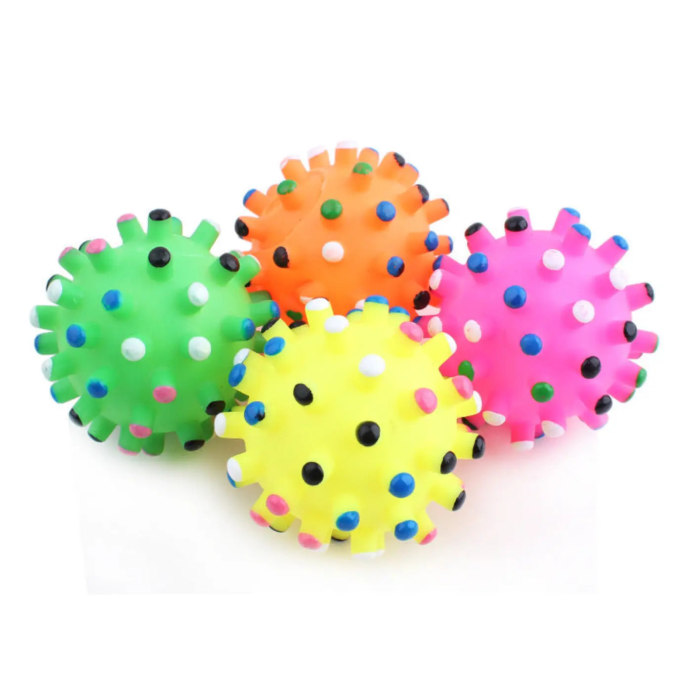 The Ball Depot dog ball: Pet Sounding Vinyl Thorn Bite Resistant Ball