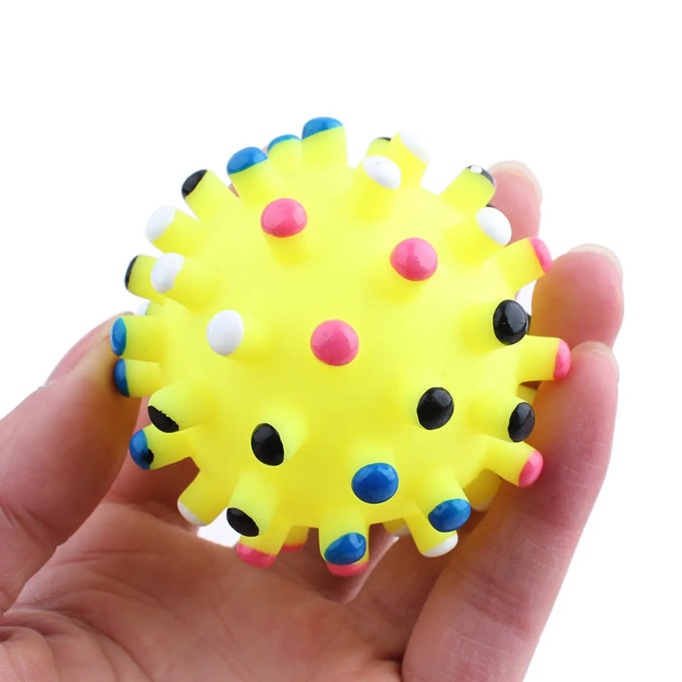 The Ball Depot dog ball: Pet Sounding Vinyl Thorn Bite Resistant Ball