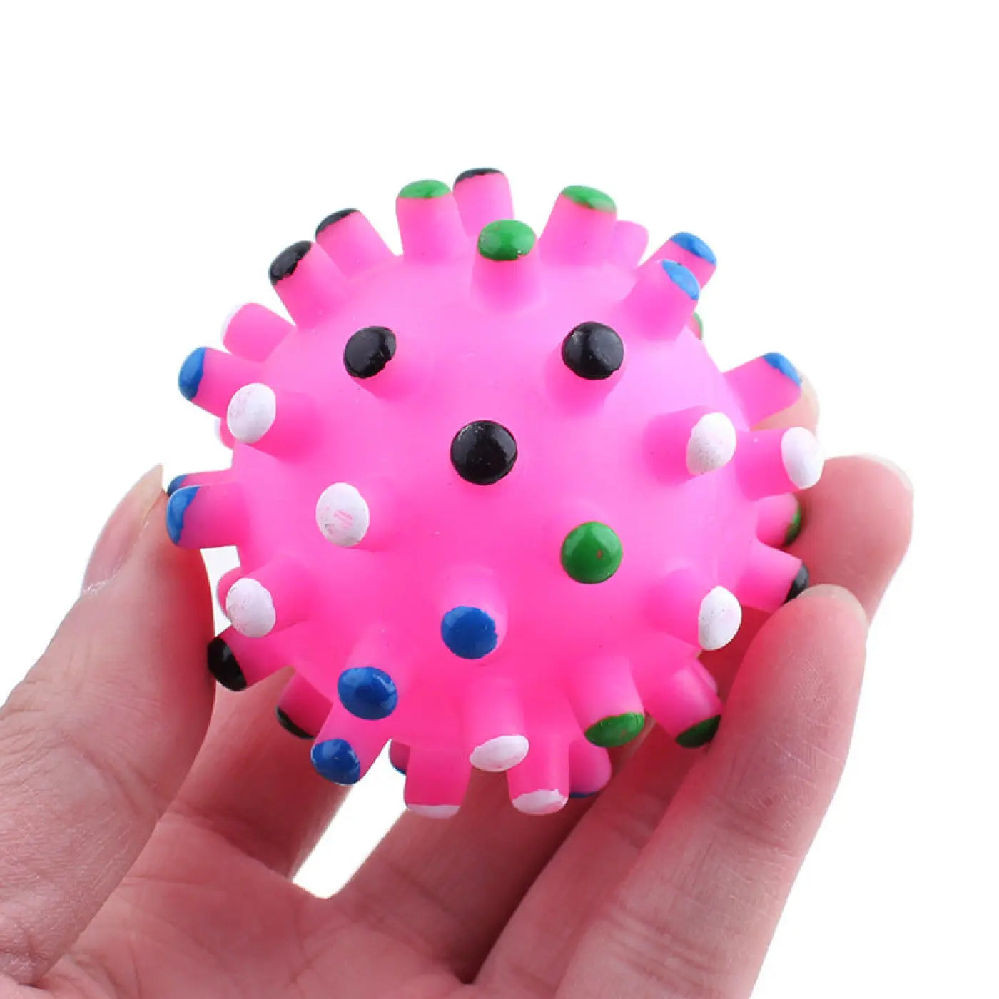 The Ball Depot dog ball: Pet Sounding Vinyl Thorn Bite Resistant Ball