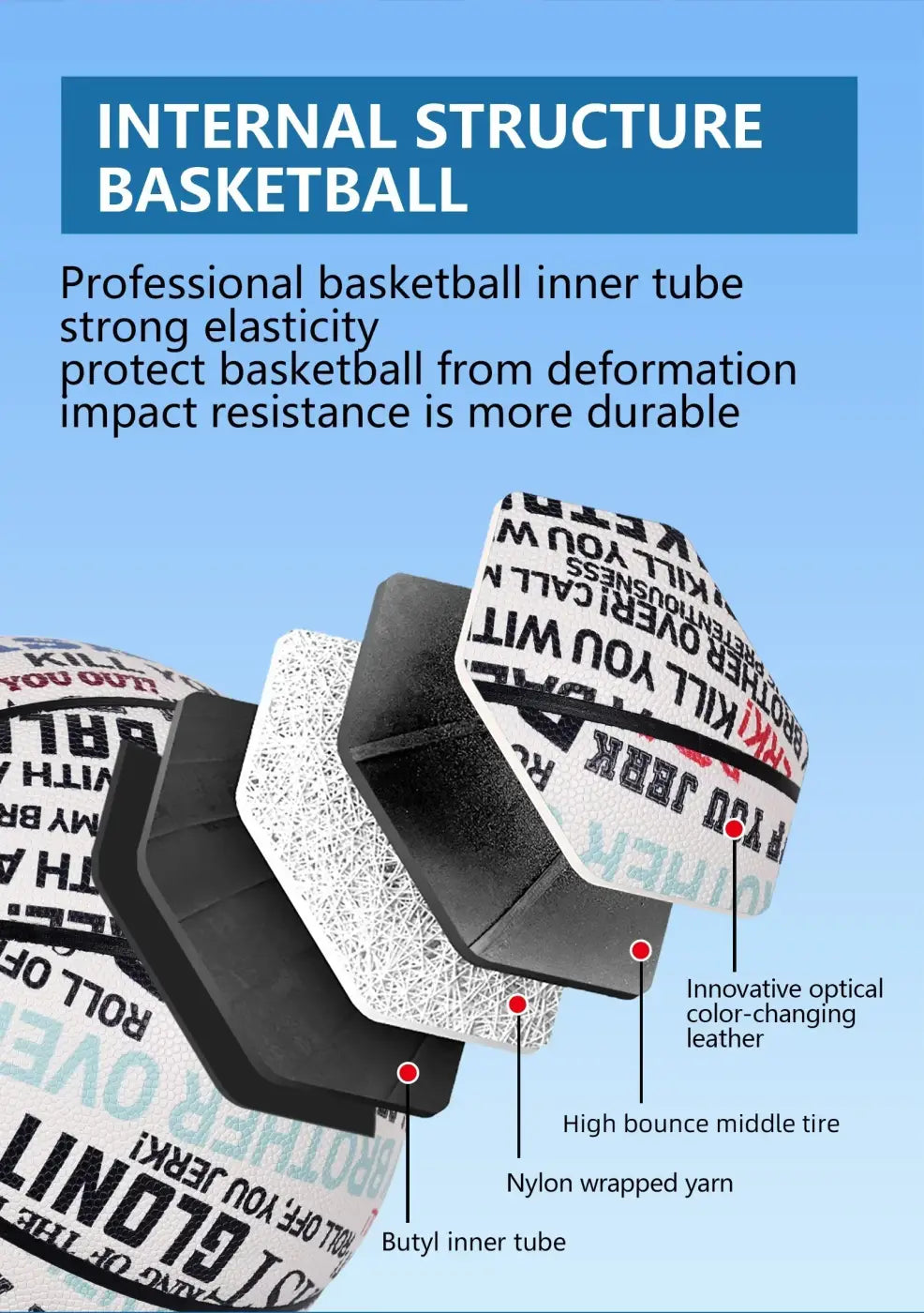 The Ball Depot basketball: Pink/White Color-changing Basketball