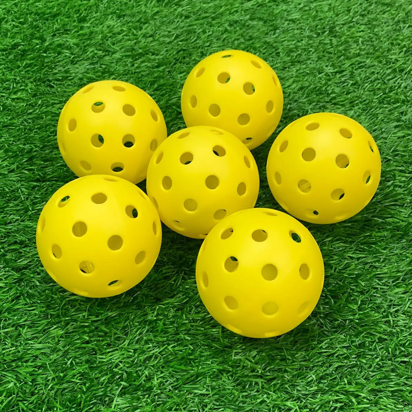 The Ball Depot picket balls: Plastic Pickleball Weifu Holed Balls