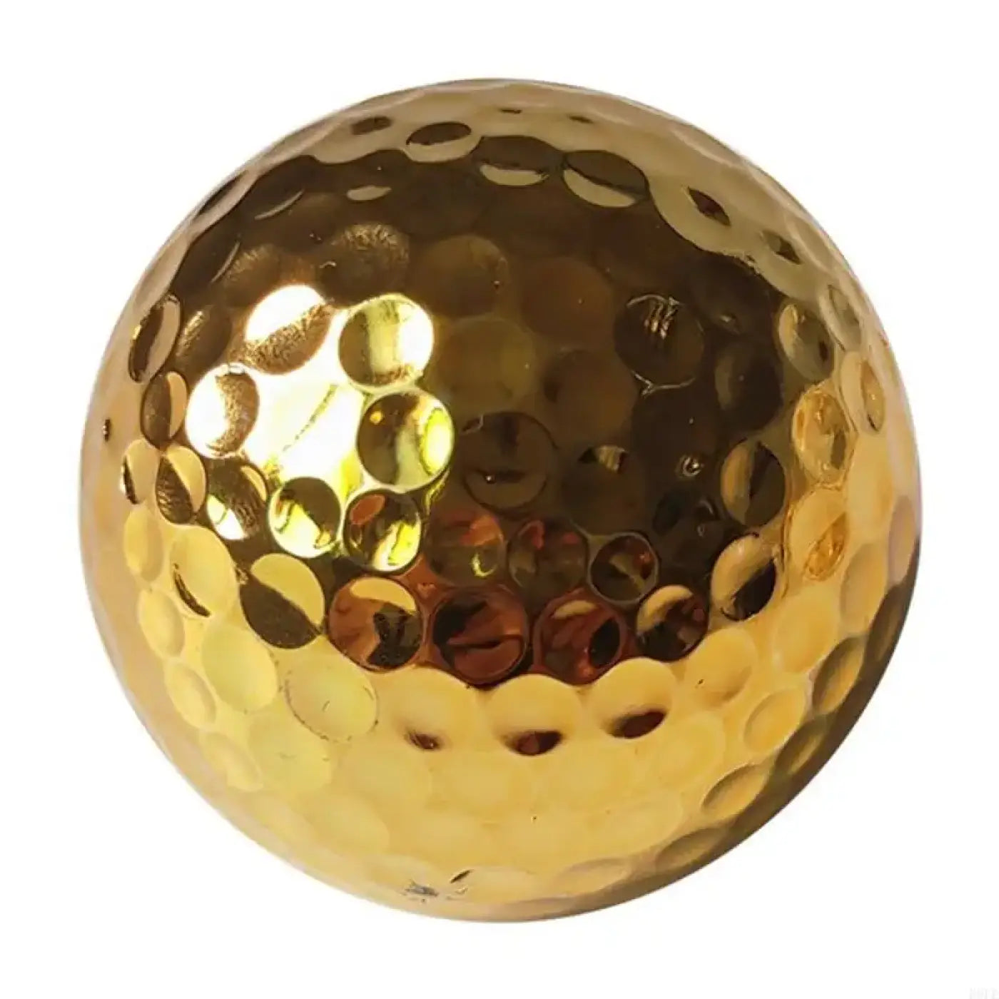 The Ball Depot golf ball: Plated Gold Golf Balls