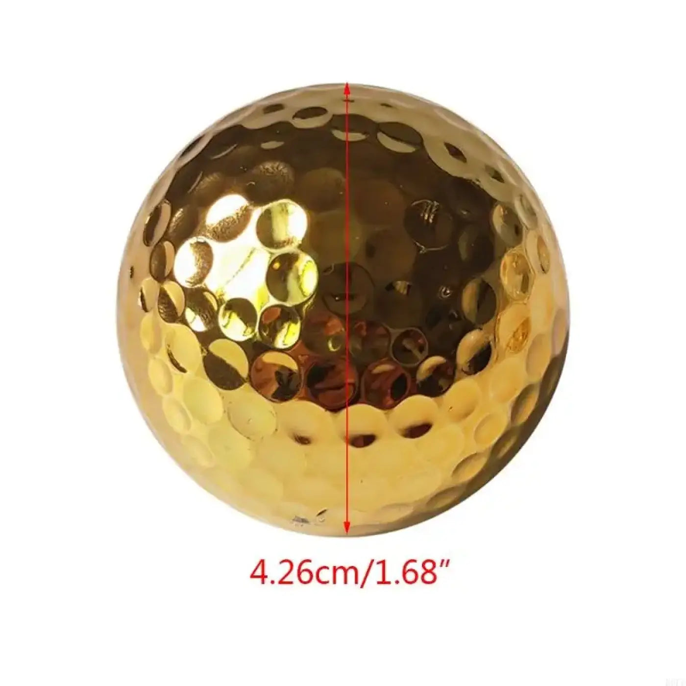 The Ball Depot golf ball: Plated Gold Golf Balls
