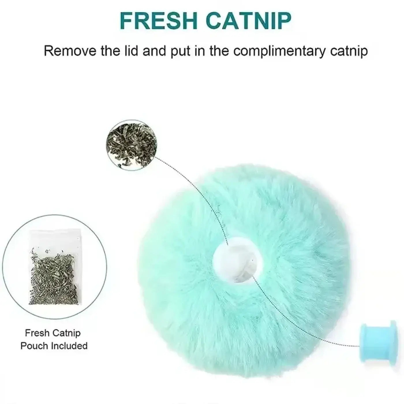 The Ball Depot Cat Balls: Plush Interactive Cat Toy Ball